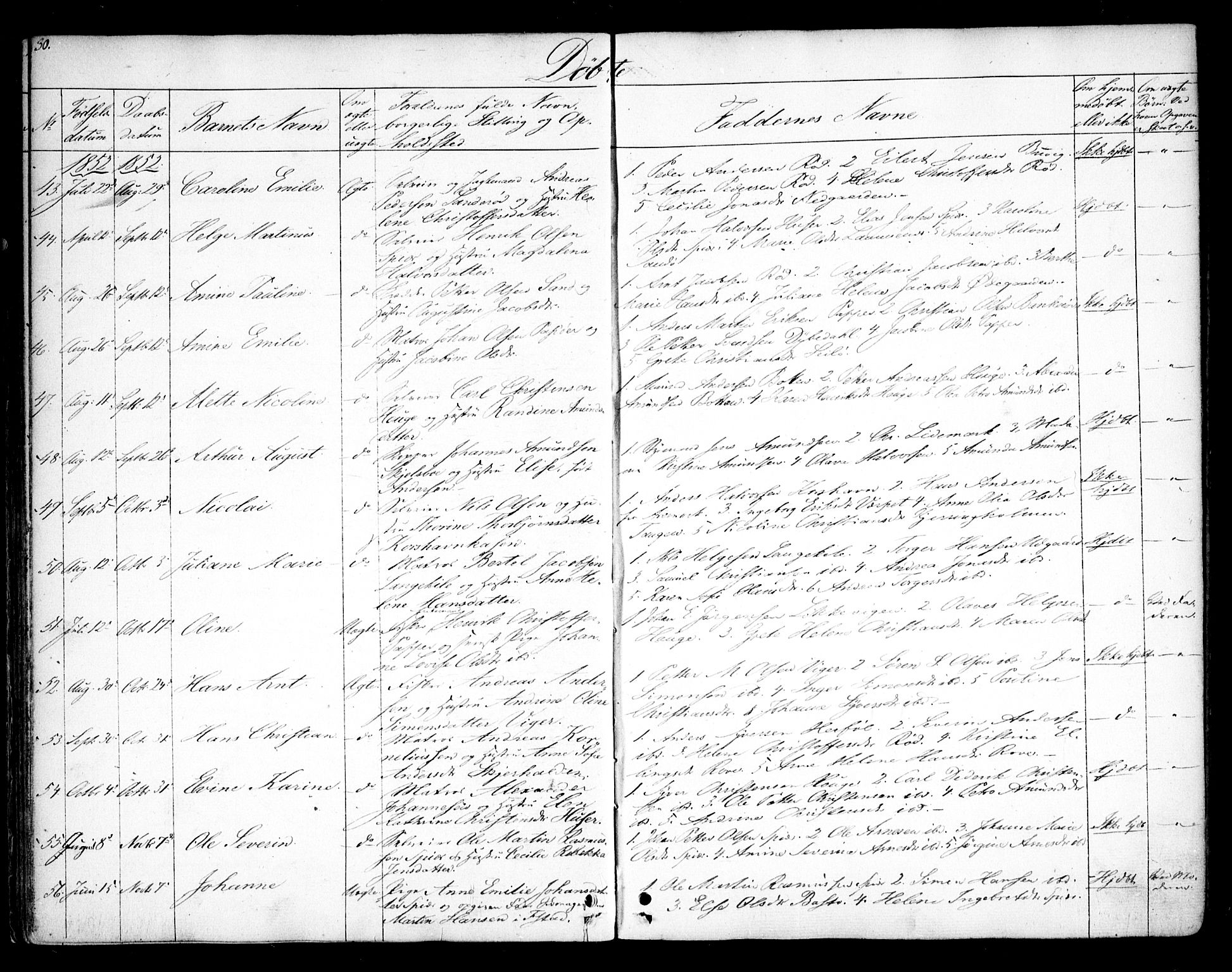 Hvaler prestekontor Kirkebøker, AV/SAO-A-2001/F/Fa/L0006: Parish register (official) no. I 6, 1846-1863, p. 30