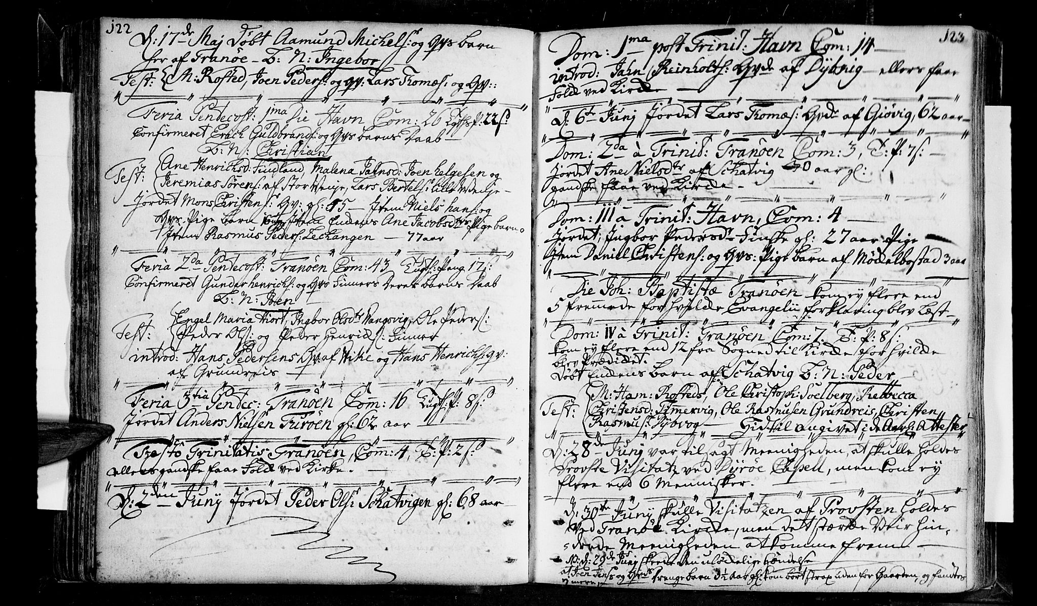 Tranøy sokneprestkontor, AV/SATØ-S-1313/I/Ia/Iaa/L0001kirke: Parish register (official) no. 1, 1757-1773, p. 122-123