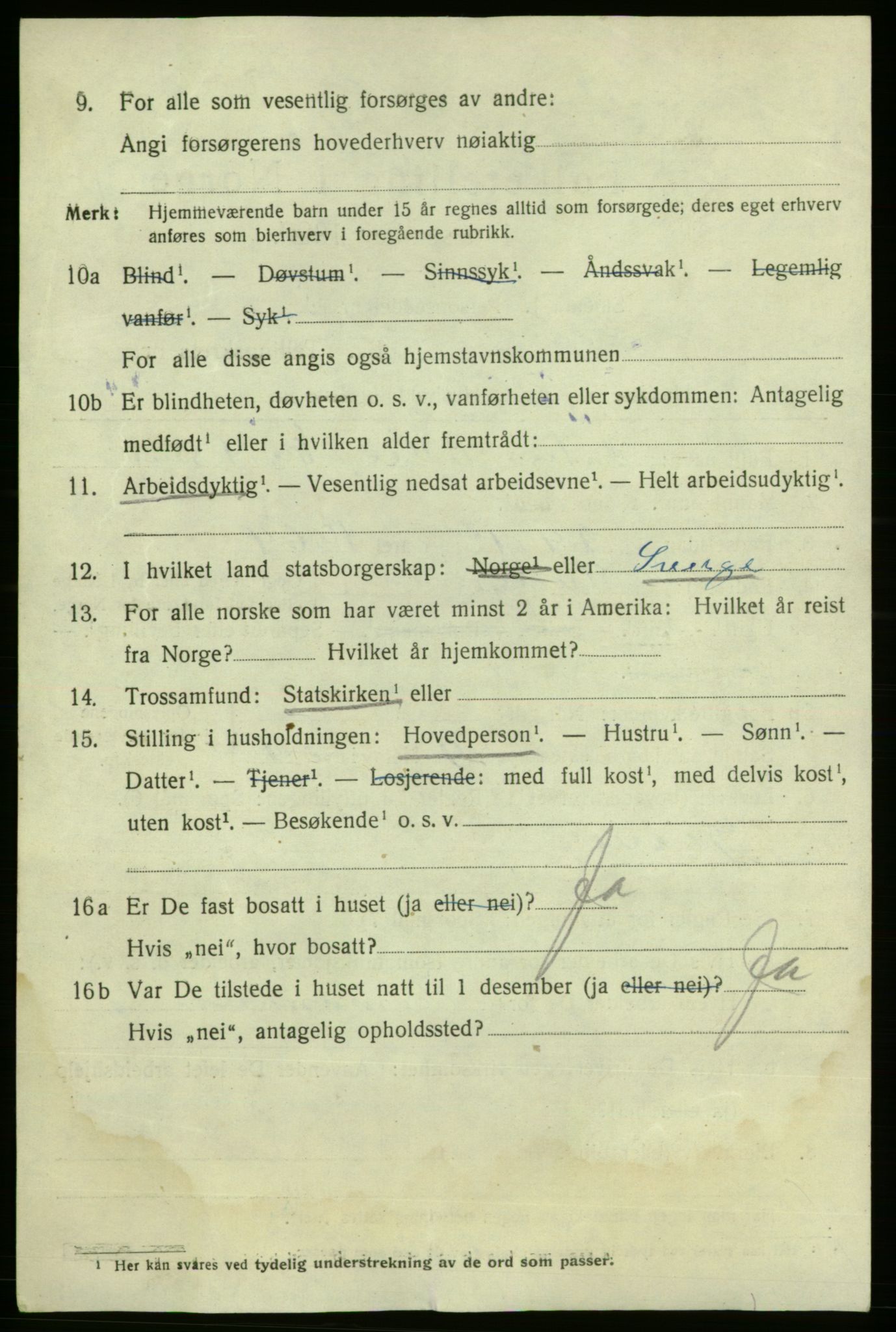 SAO, 1920 census for Fredrikshald, 1920, p. 22131