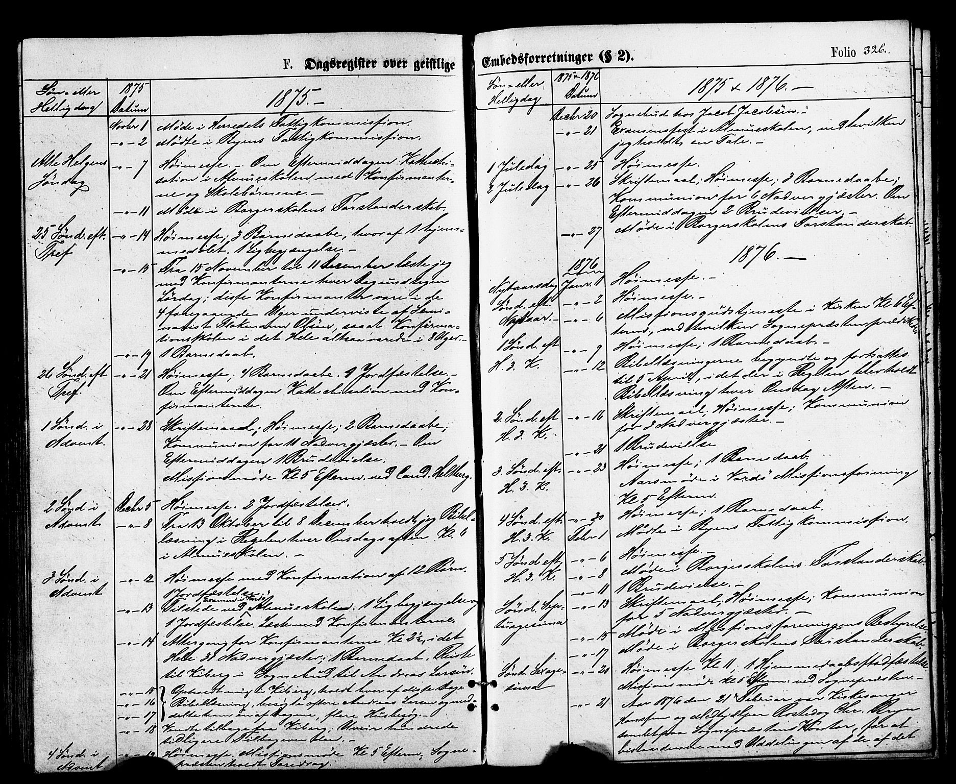 Vardø sokneprestkontor, AV/SATØ-S-1332/H/Ha/L0005kirke: Parish register (official) no. 5, 1872-1878, p. 326