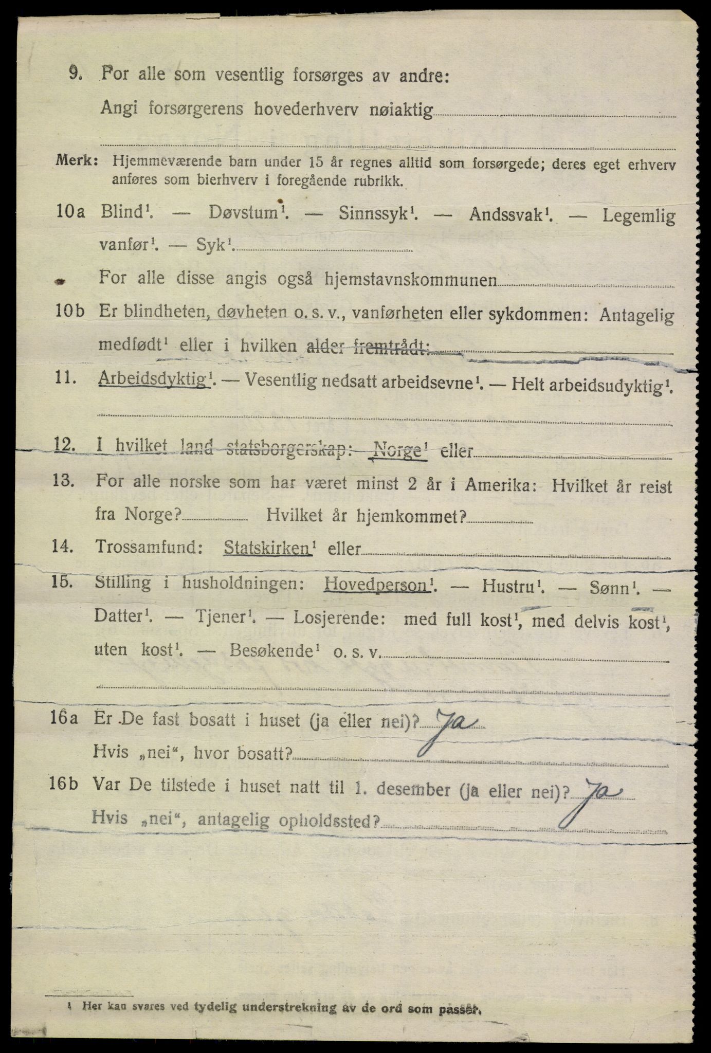 SAH, 1920 census for Nord-Fron, 1920, p. 2675
