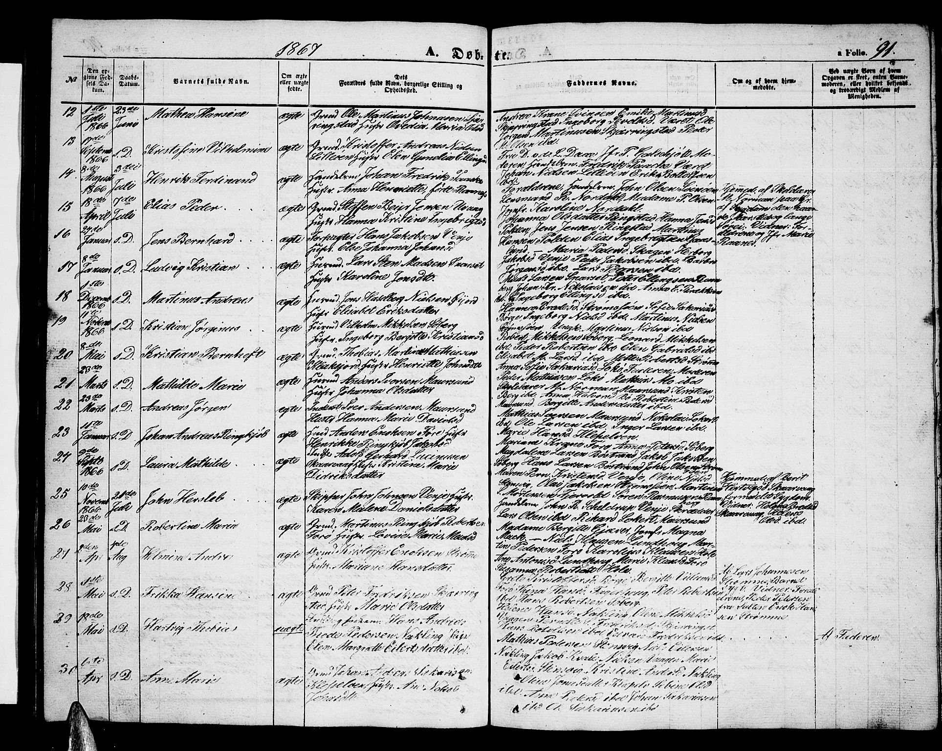 Ministerialprotokoller, klokkerbøker og fødselsregistre - Nordland, SAT/A-1459/891/L1313: Parish register (copy) no. 891C02, 1856-1870, p. 91