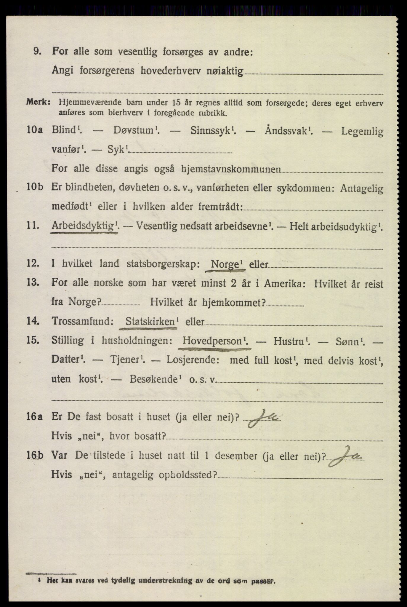 SAH, 1920 census for Elverum, 1920, p. 24925