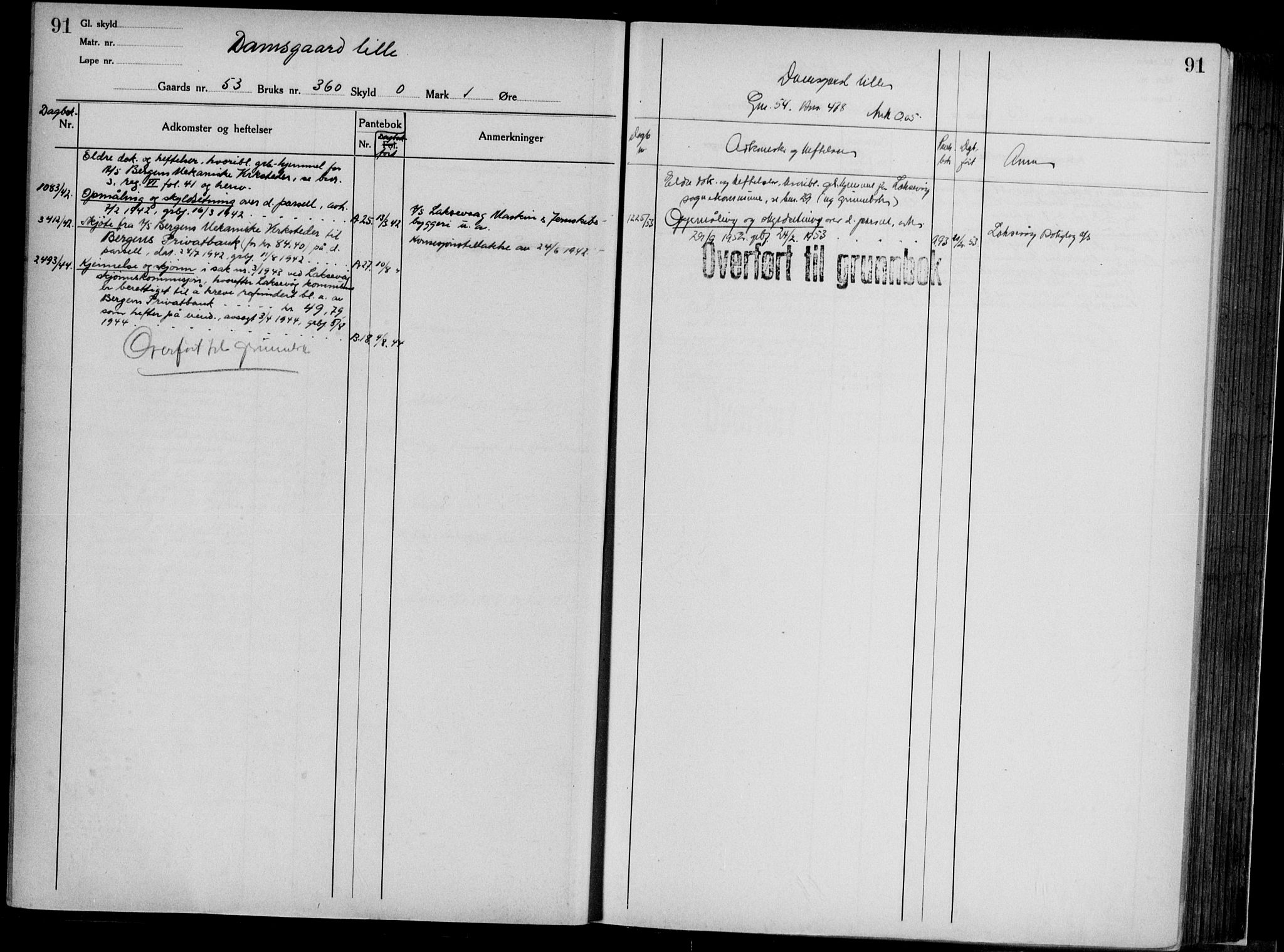 Midhordland sorenskriveri, AV/SAB-A-3001/1/G/Ga/Gab/L0117: Mortgage register no. II.A.b.117, p. 91