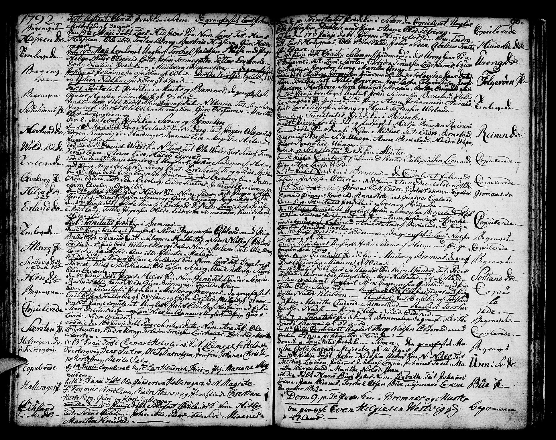 Finnås sokneprestembete, SAB/A-99925/H/Ha/Haa/Haaa/L0003: Parish register (official) no. A 3, 1765-1803, p. 96