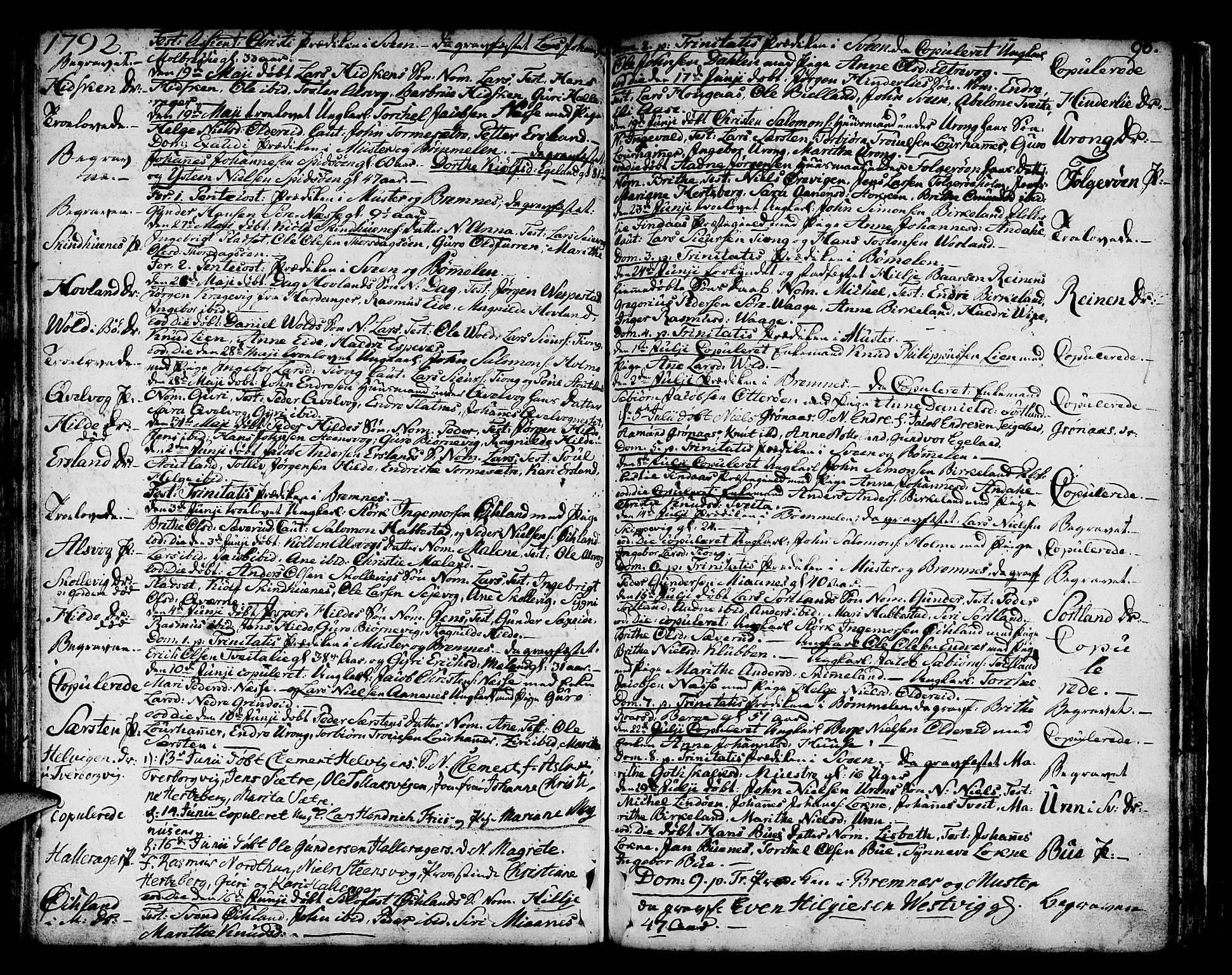 Finnås sokneprestembete, AV/SAB-A-99925/H/Ha/Haa/Haaa/L0003: Parish register (official) no. A 3, 1765-1803, p. 96