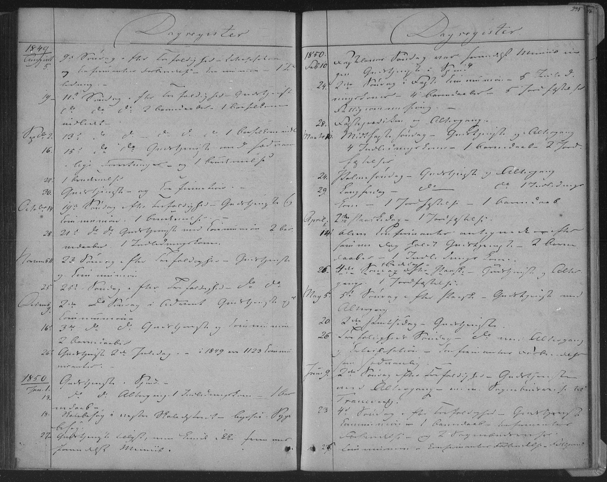 Herad sokneprestkontor, SAK/1111-0018/F/Fa/Fab/L0003: Parish register (official) no. A 3, 1844-1853, p. 235