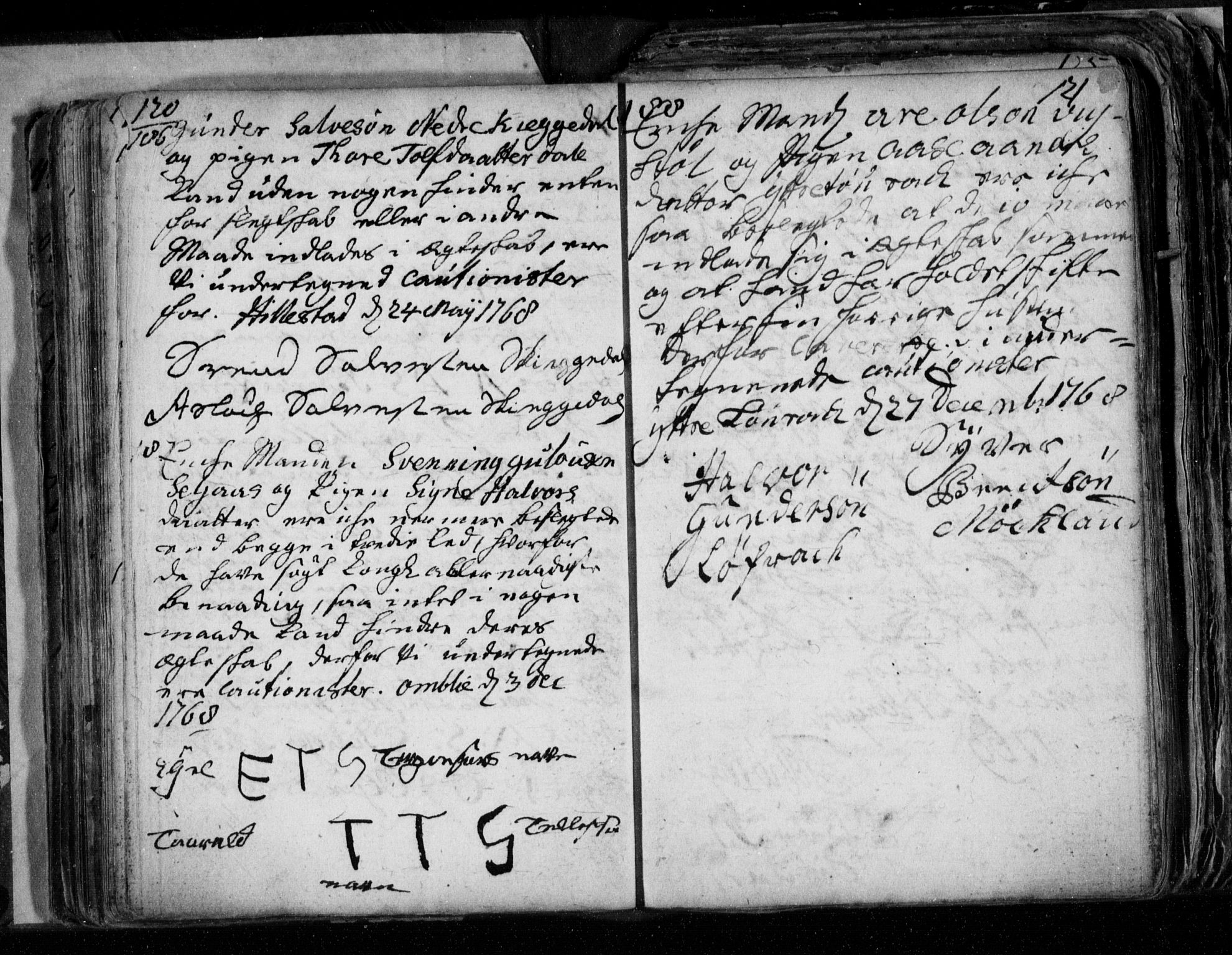 Åmli sokneprestkontor, AV/SAK-1111-0050/F/Fe/L0001: Best man's statements no. A VI 40, 1754-1799, p. 120-121