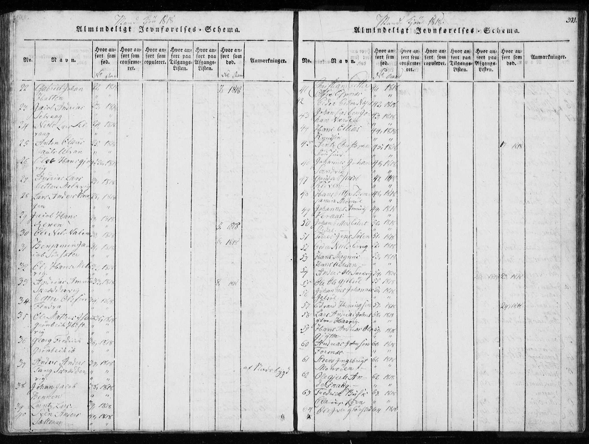 Ministerialprotokoller, klokkerbøker og fødselsregistre - Sør-Trøndelag, AV/SAT-A-1456/634/L0527: Parish register (official) no. 634A03, 1818-1826, p. 321