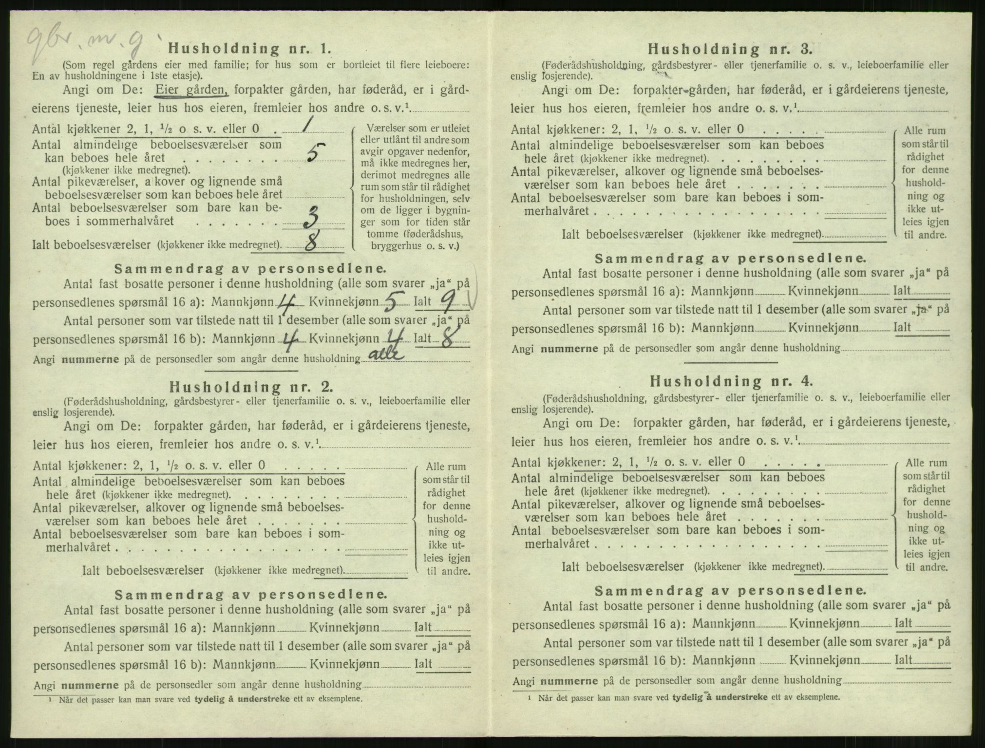 SAT, 1920 census for Norddal, 1920, p. 356