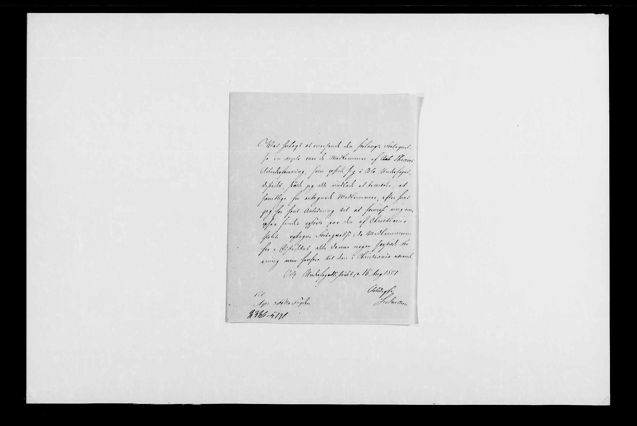 Justisdepartementet, Kriminalkontoret A, AV/RA-S-1037/M/L0013: Thrane-saken. Medlemsfortegnelser, 1848-1851