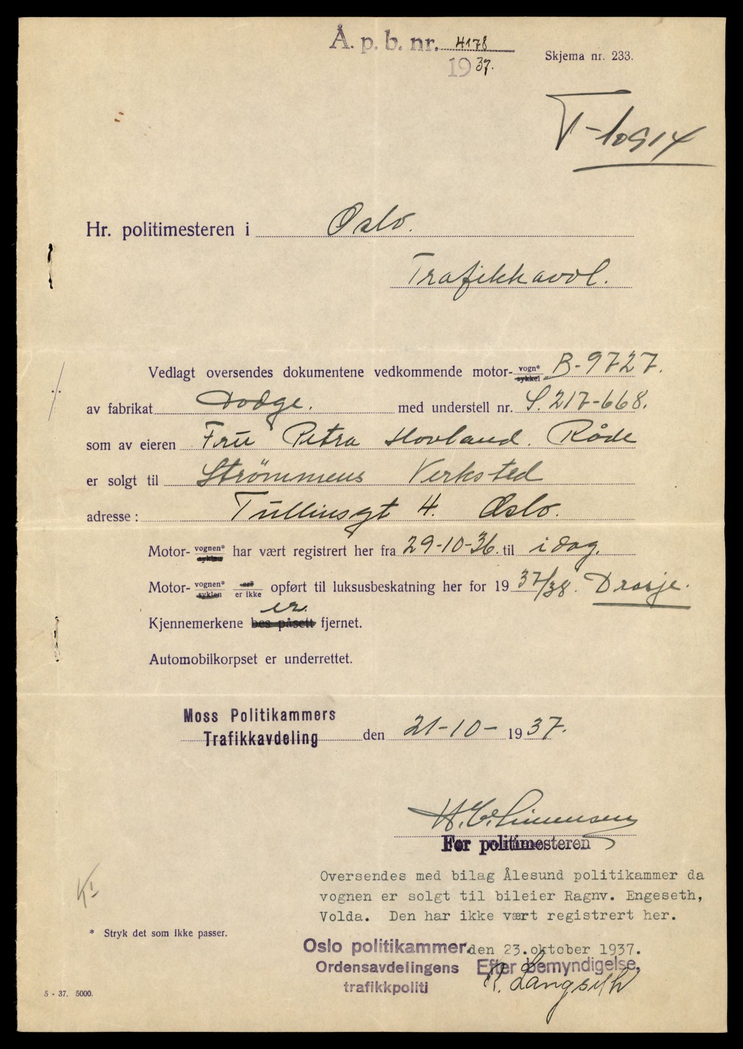 Møre og Romsdal vegkontor - Ålesund trafikkstasjon, AV/SAT-A-4099/F/Fe/L0024: Registreringskort for kjøretøy T 10810 - T 10930, 1927-1998, p. 2713