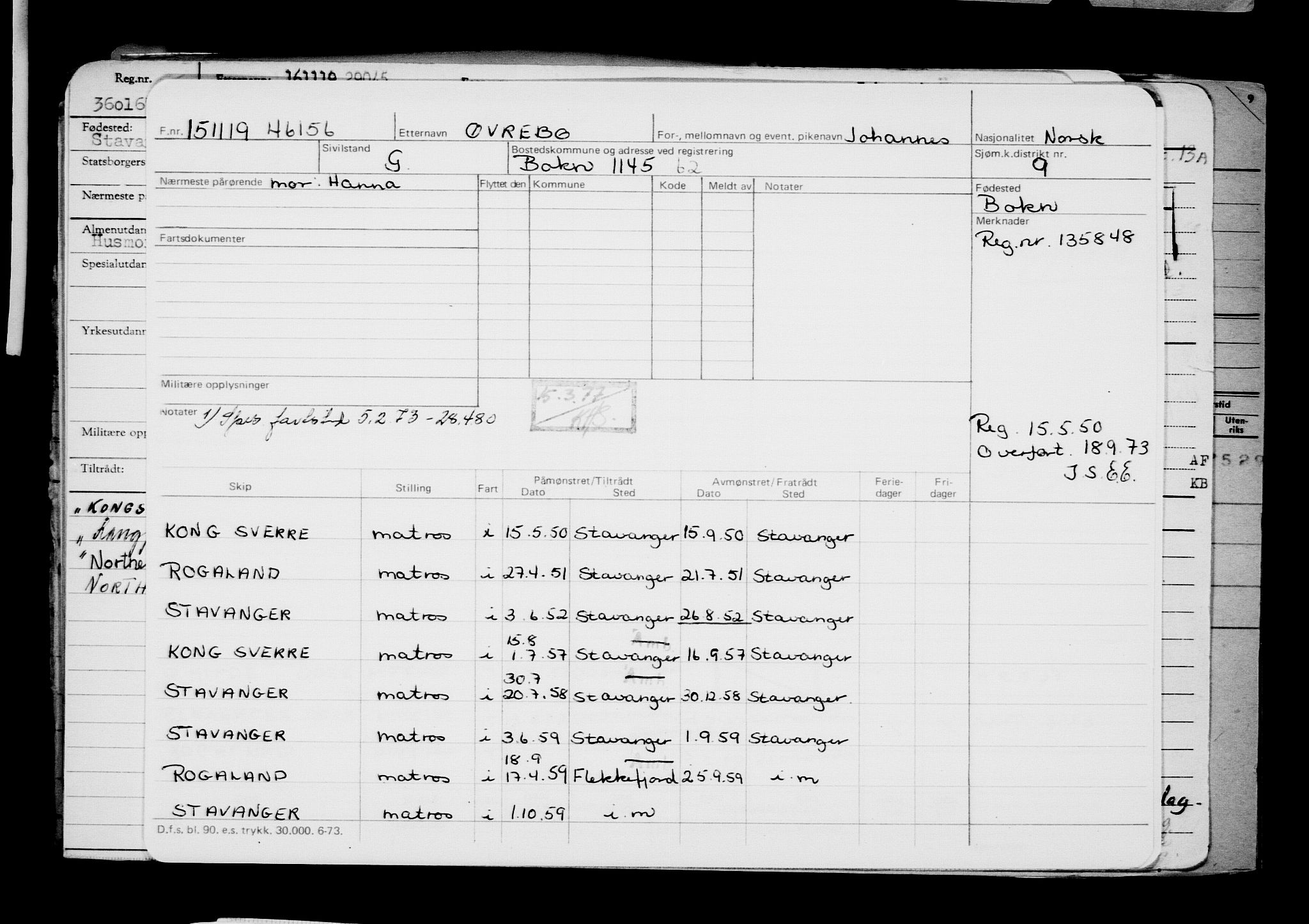 Direktoratet for sjømenn, AV/RA-S-3545/G/Gb/L0173: Hovedkort, 1919, p. 574