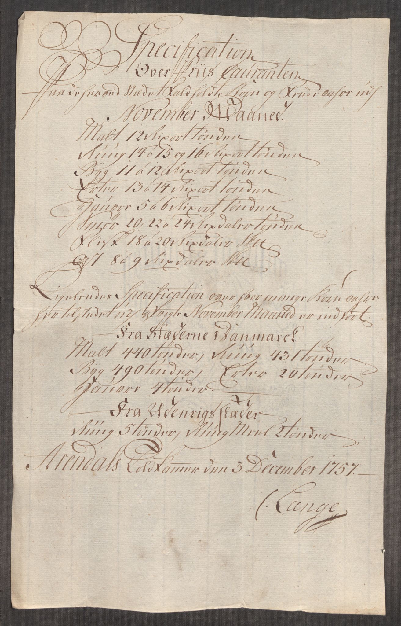 Rentekammeret inntil 1814, Realistisk ordnet avdeling, AV/RA-EA-4070/Oe/L0005: [Ø1]: Priskuranter, 1753-1757, p. 898