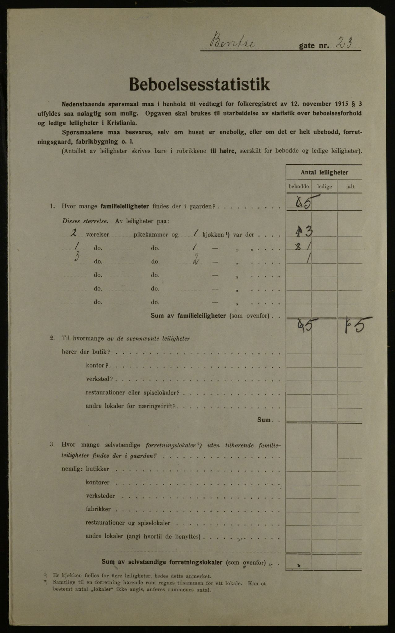 OBA, Municipal Census 1923 for Kristiania, 1923, p. 4523