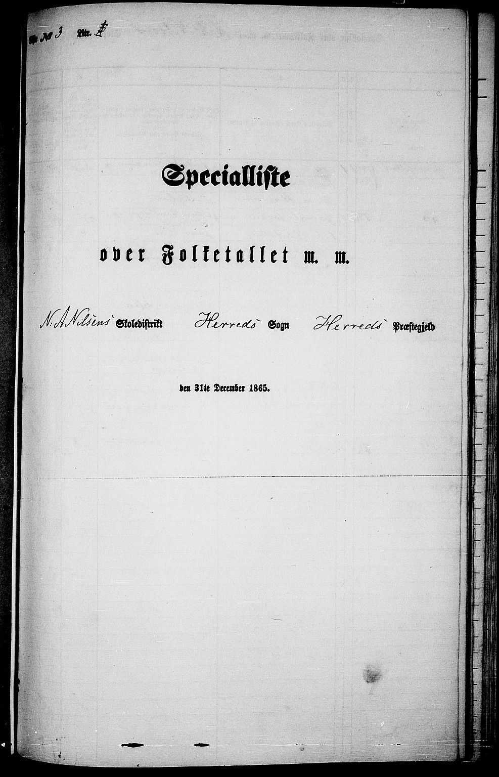 RA, 1865 census for Herad, 1865, p. 34