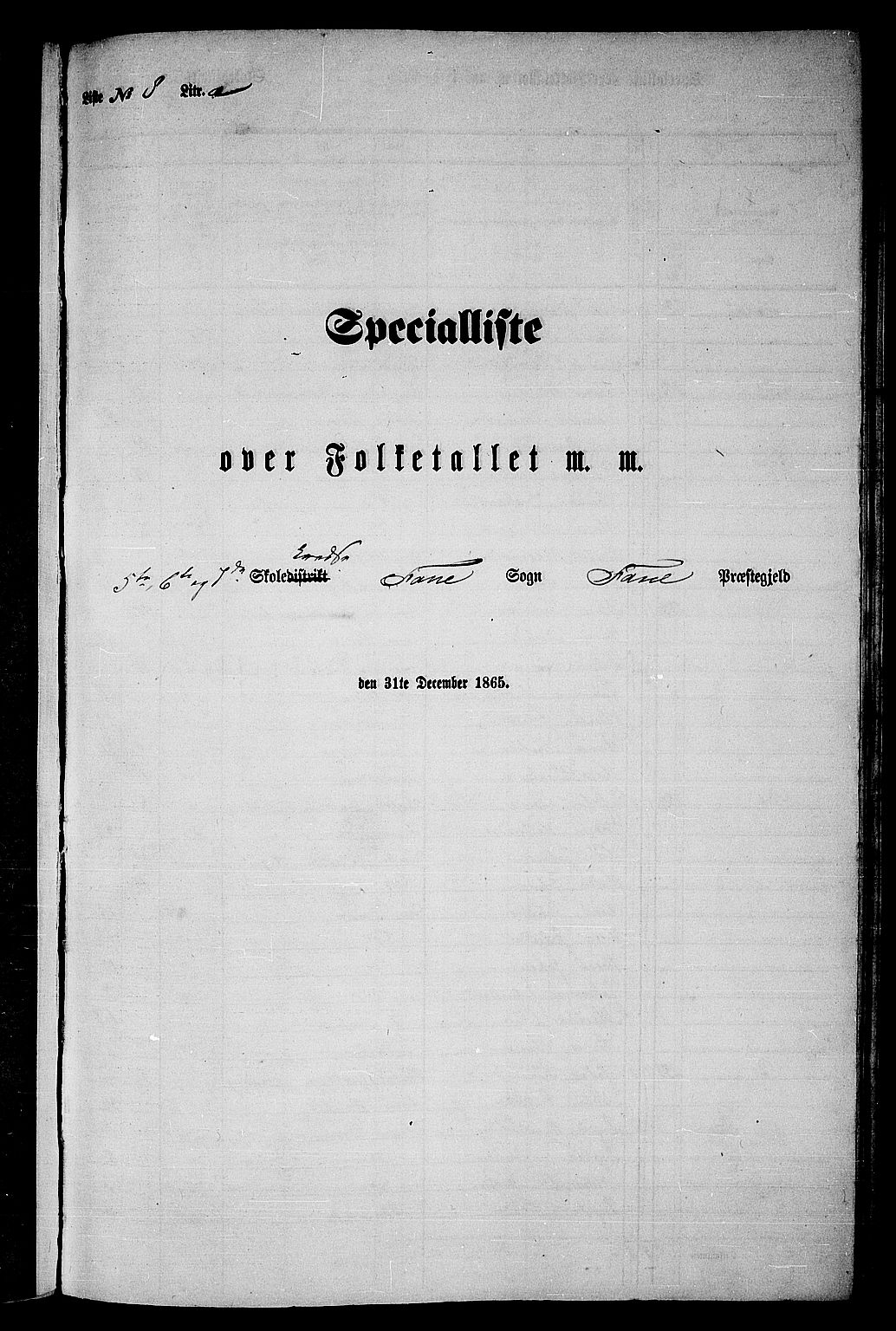 RA, 1865 census for Fana, 1865, p. 114