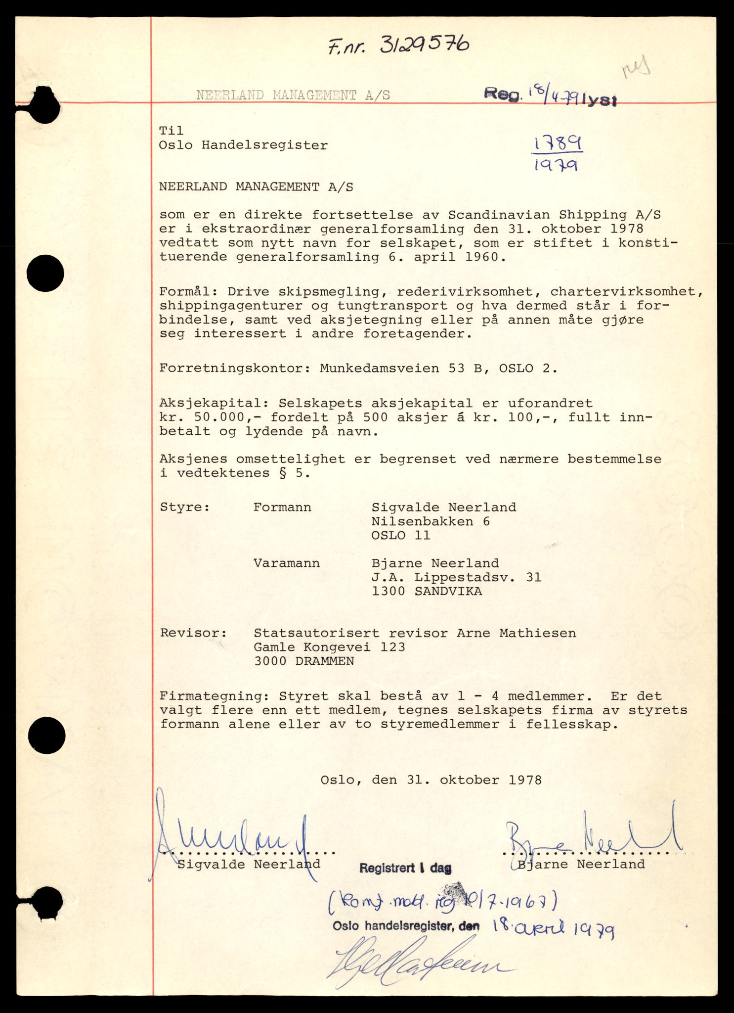 Oslo byfogd, Handelsregisteret, AV/SAT-A-10867/G/Gb/Gba/L0137: Aksjeselskap, Nee-Nik, 1944-1990