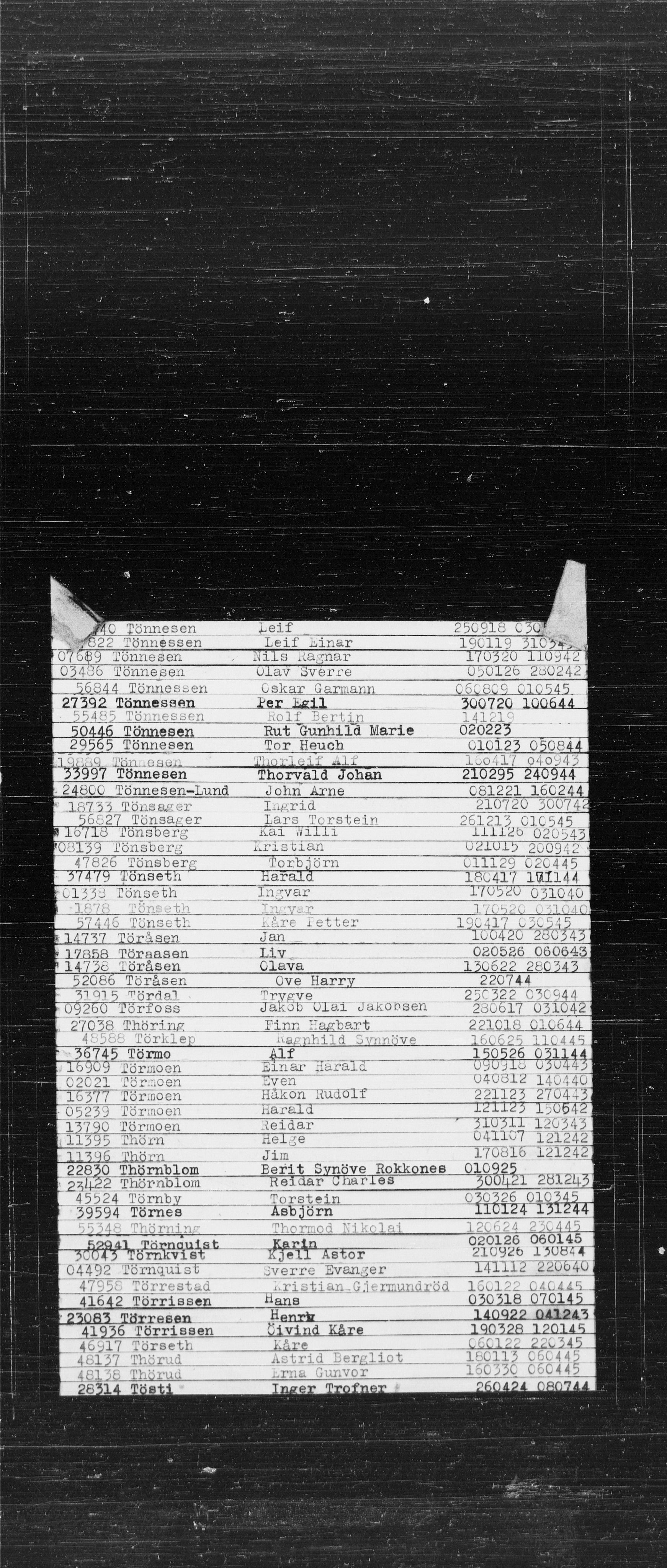 Den Kgl. Norske Legasjons Flyktningskontor, RA/S-6753/V/Va/L0022: Kjesäterkartoteket.  Alfabetisk register, A-Å., 1940-1945, p. 897