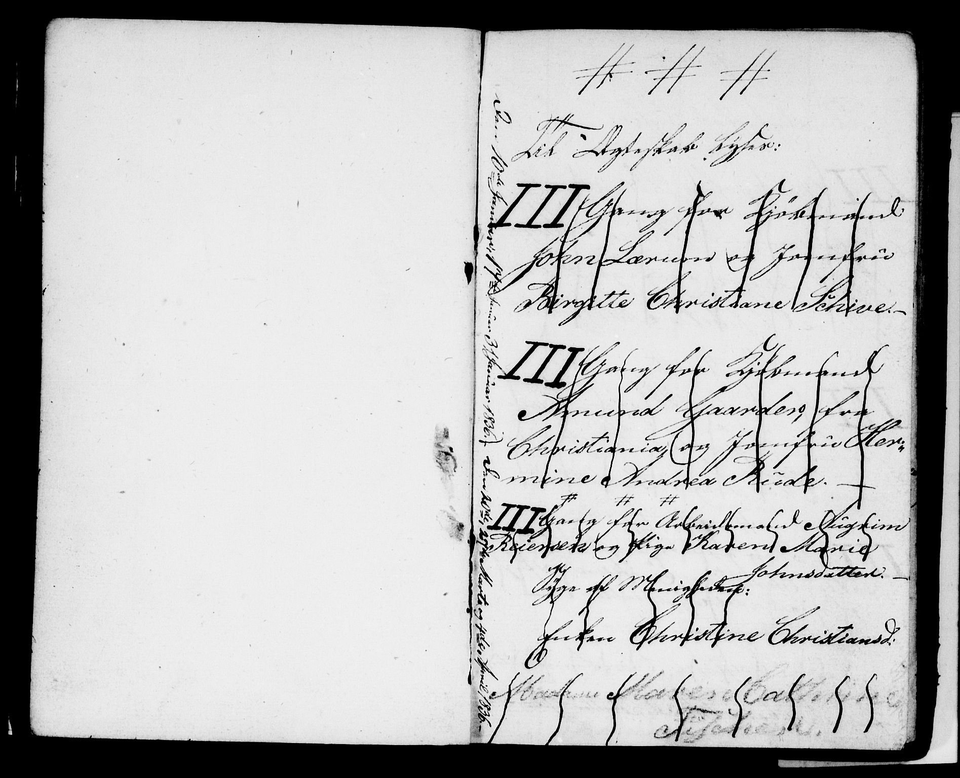 Strømsø kirkebøker, AV/SAKO-A-246/H/Ha/L0001: Banns register no. 1, 1836-1850