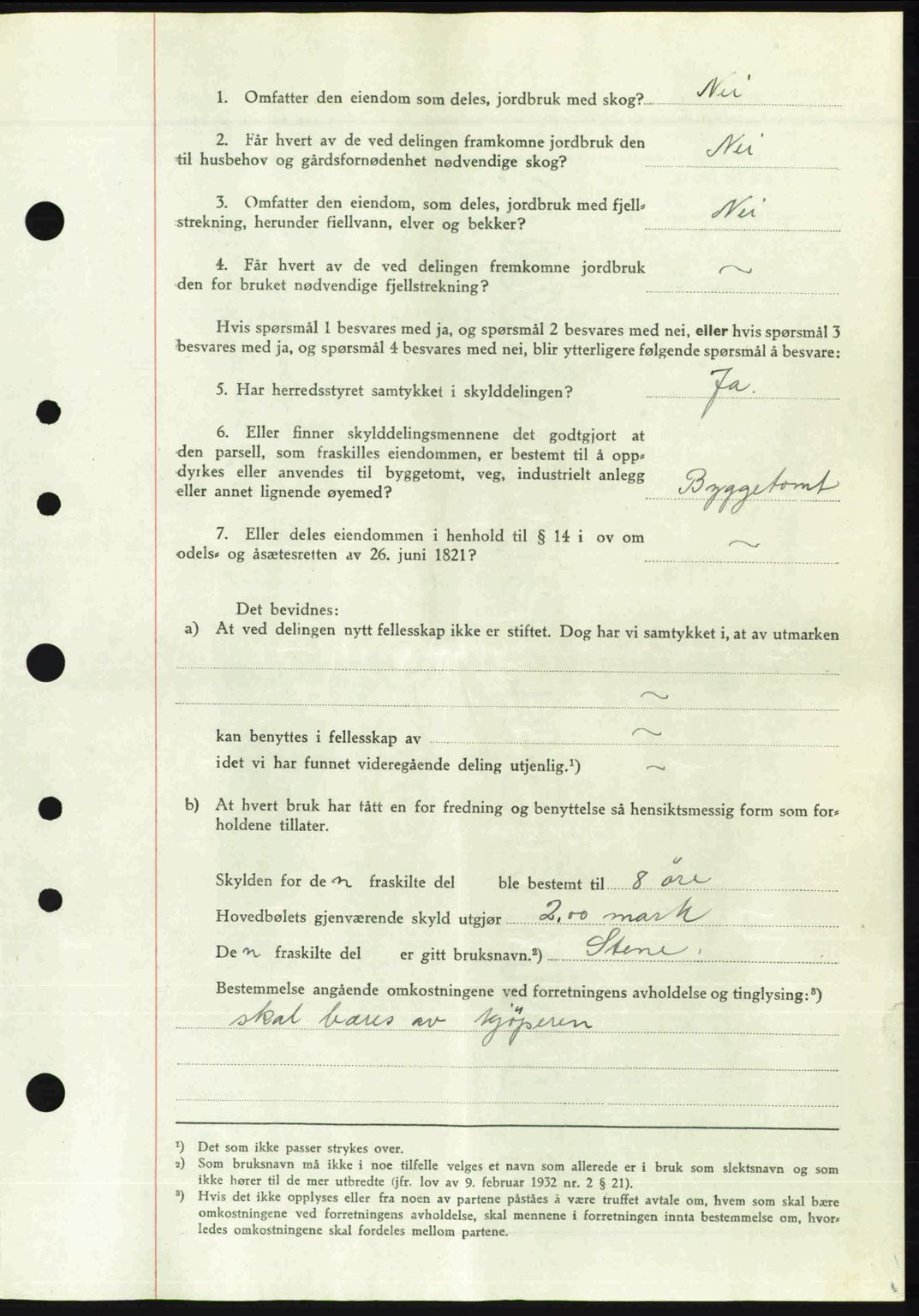 Nordre Sunnmøre sorenskriveri, AV/SAT-A-0006/1/2/2C/2Ca: Mortgage book no. A24, 1947-1947, Diary no: : 831/1947