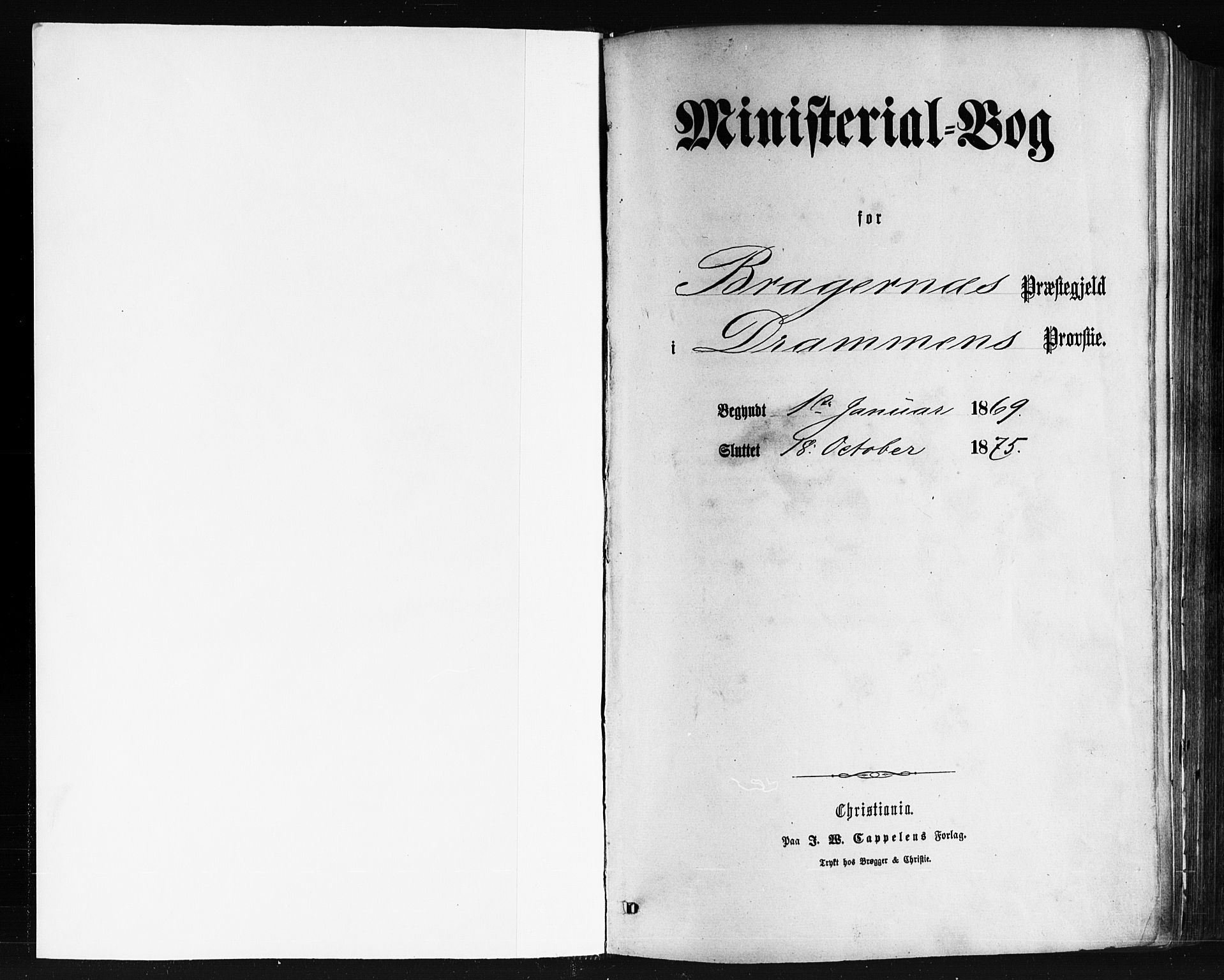 Bragernes kirkebøker, SAKO/A-6/F/Fb/L0004: Parish register (official) no. II 4, 1869-1875