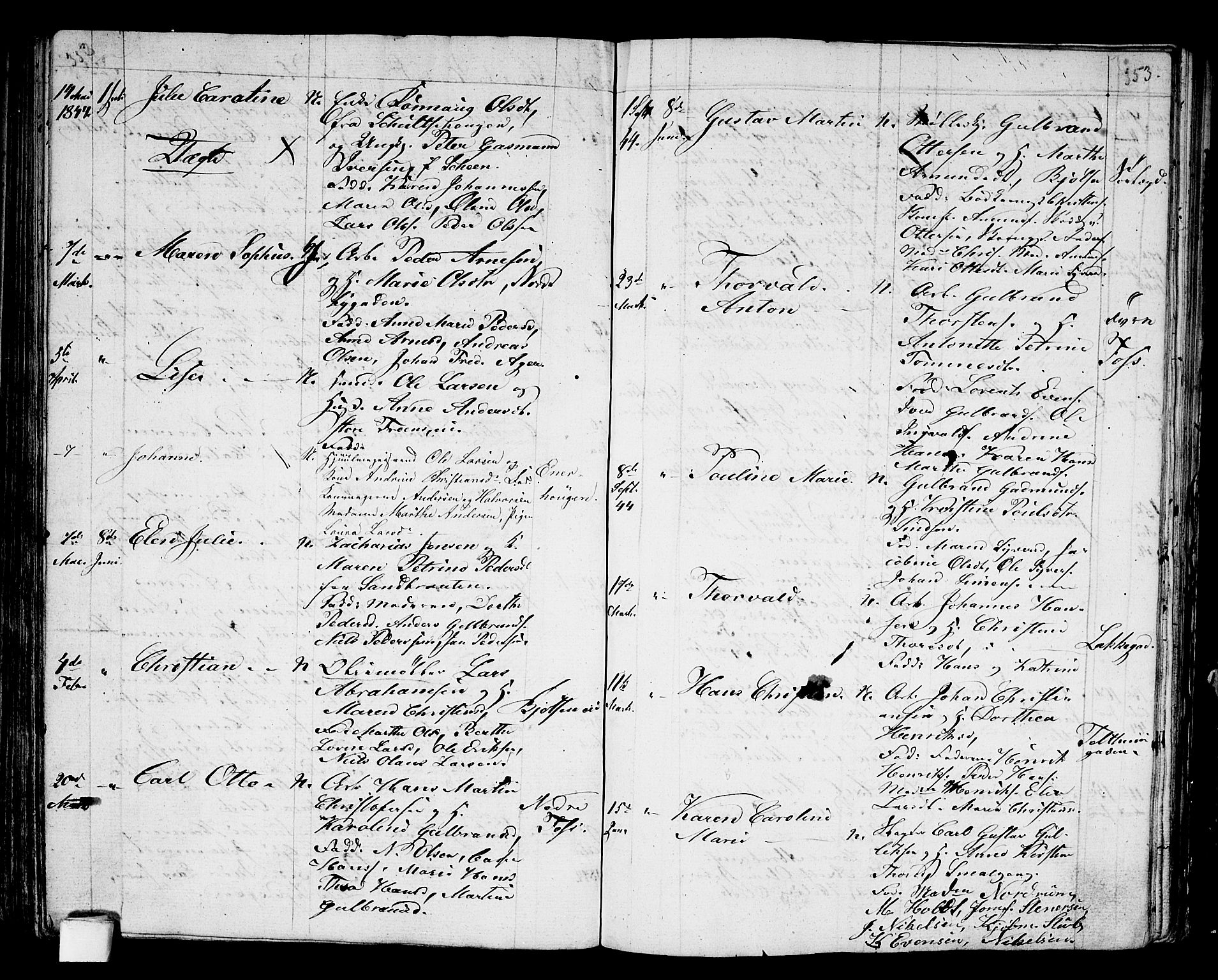 Aker prestekontor kirkebøker, AV/SAO-A-10861/G/L0007: Parish register (copy) no. 7, 1838-1846, p. 352-353