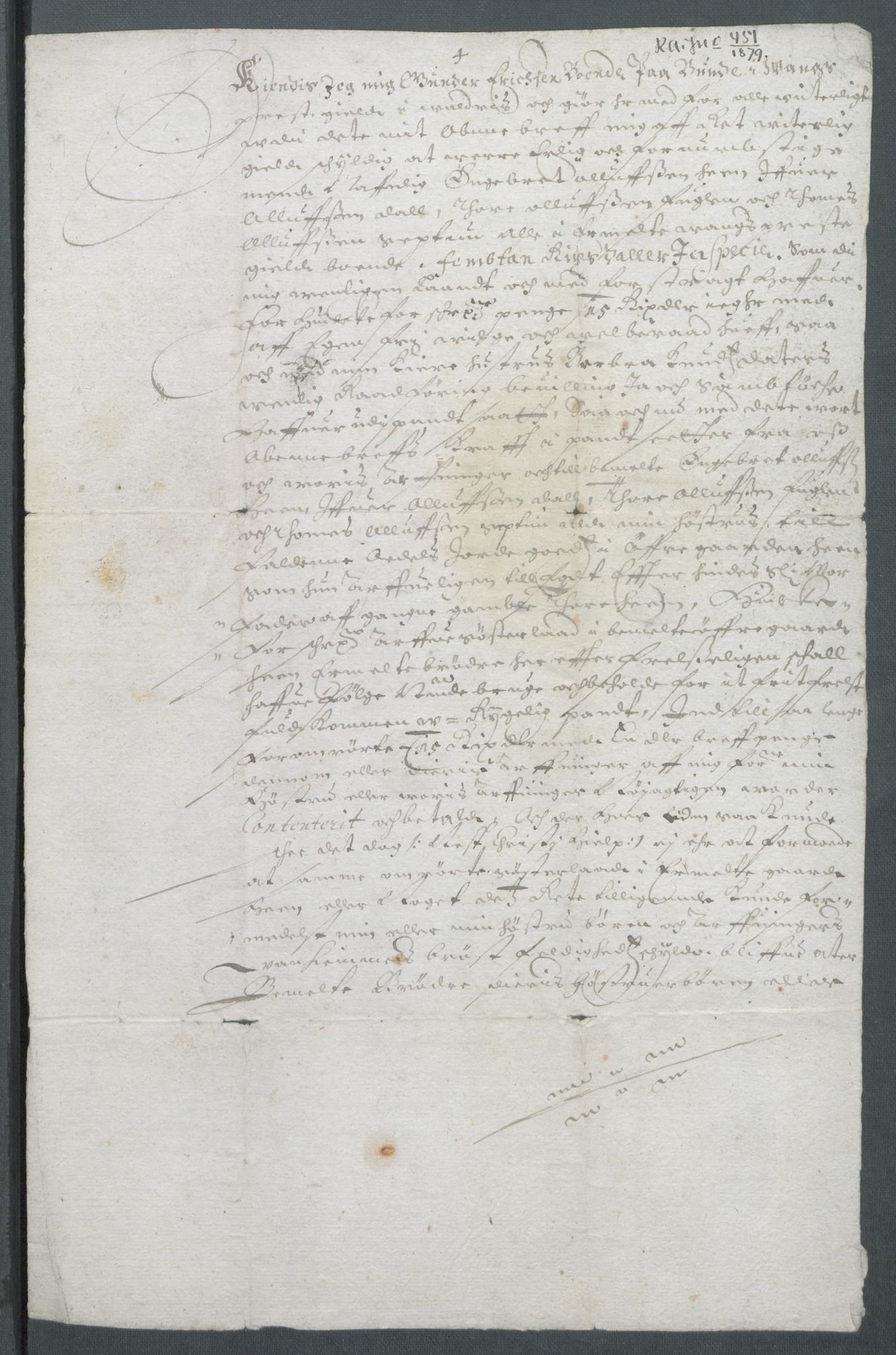 Riksarkivets diplomsamling, RA/EA-5965/F02/L0166: Dokumenter, 1654-1656, p. 245