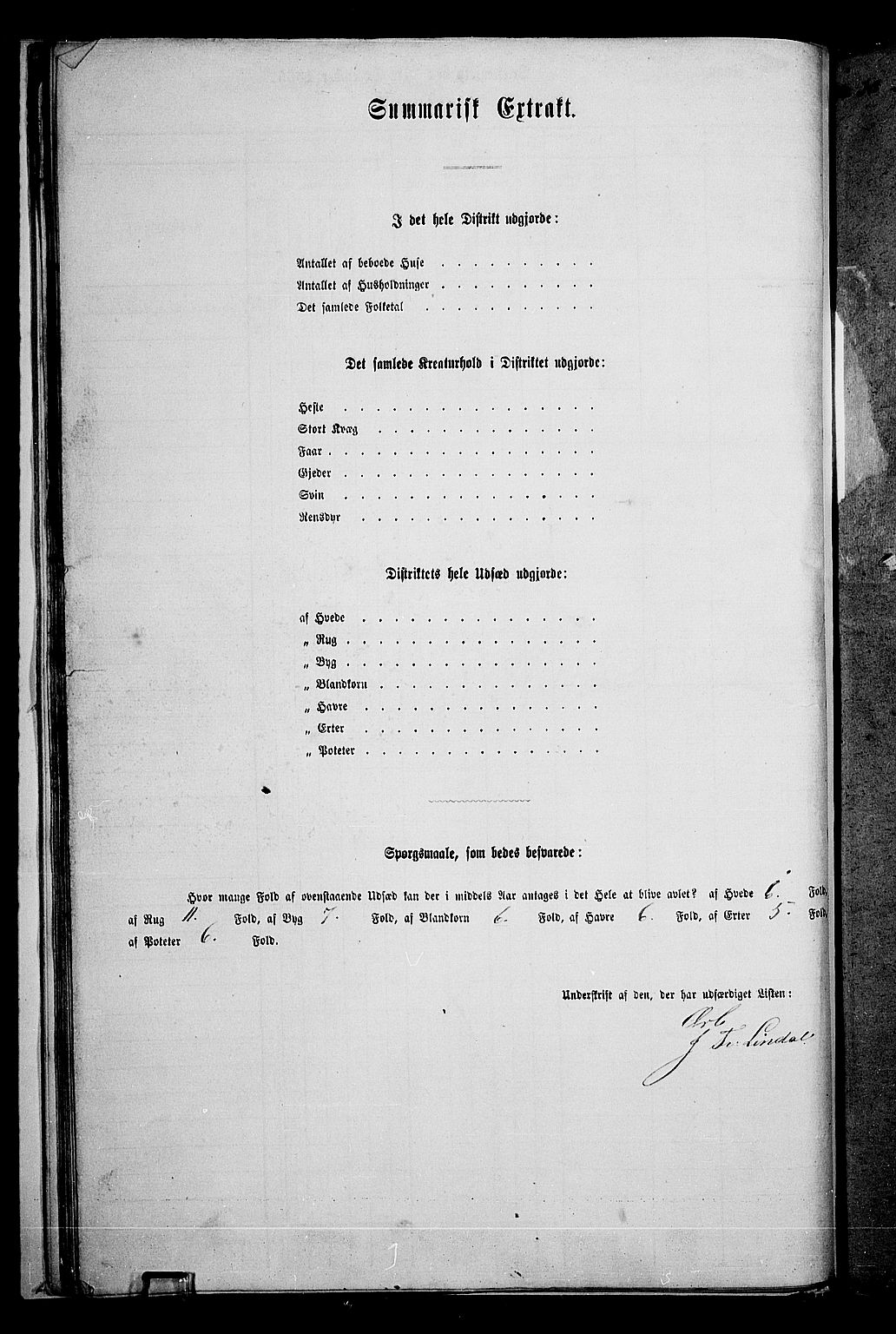 RA, 1865 census for Østre Toten, 1865, p. 43