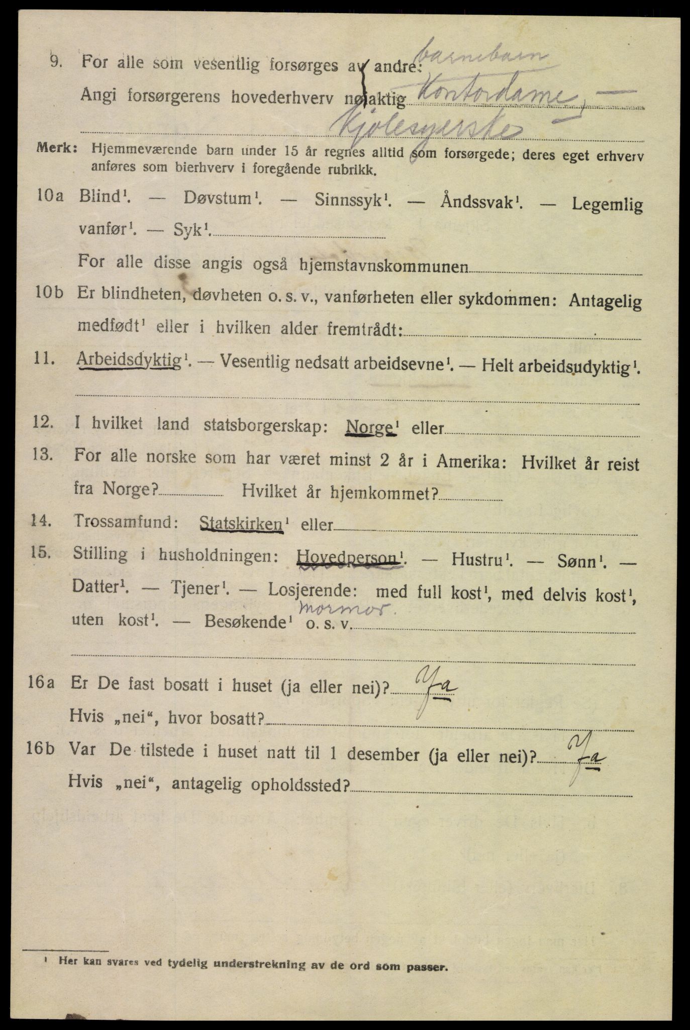 SAK, 1920 census for Mandal, 1920, p. 4800