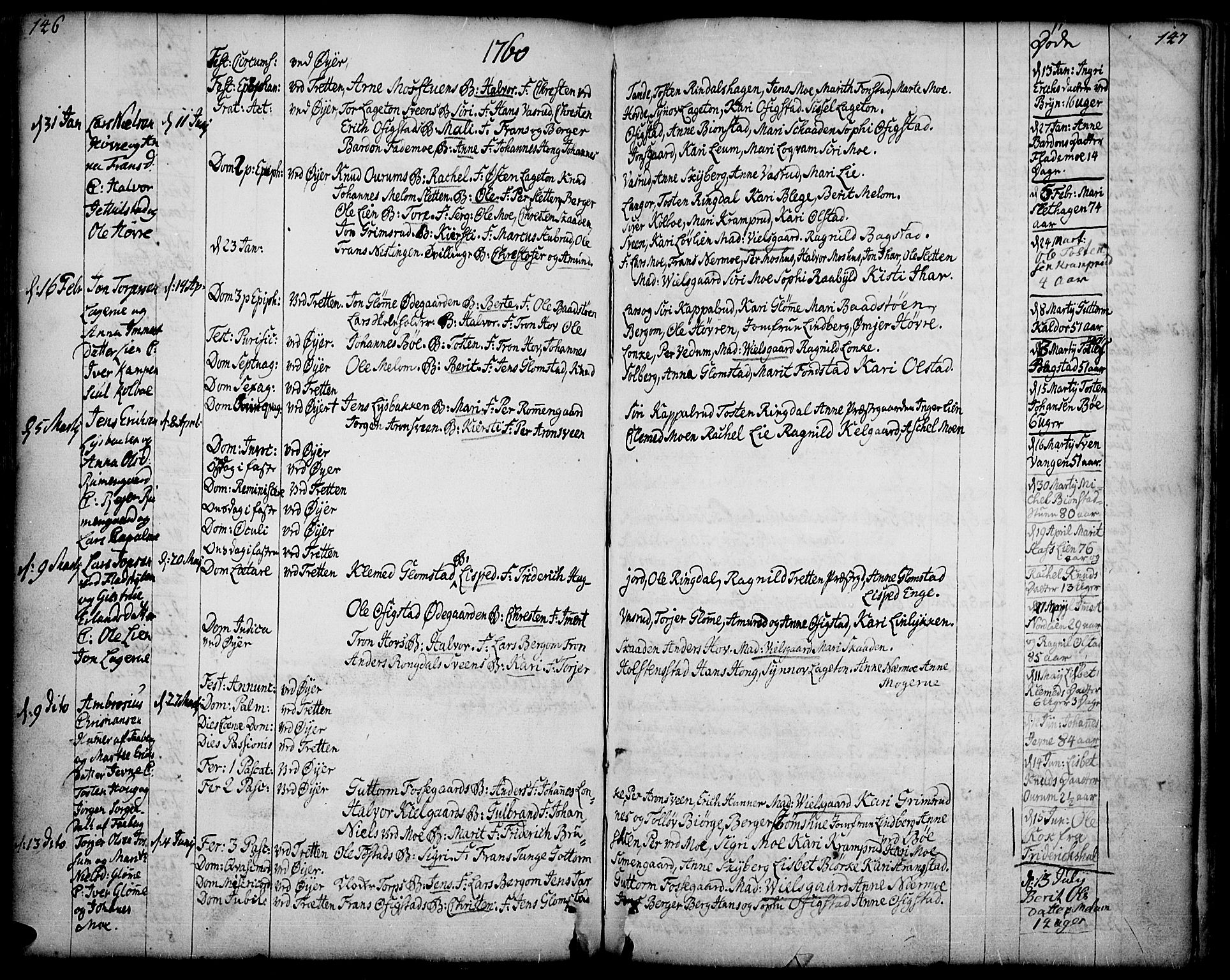 Øyer prestekontor, SAH/PREST-084/H/Ha/Haa/L0002: Parish register (official) no. 2, 1733-1784, p. 146-147