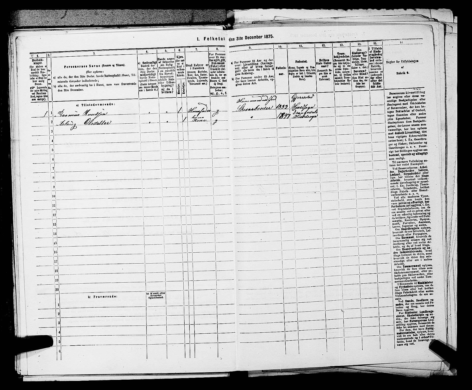 SAKO, 1875 census for 0817P Drangedal, 1875, p. 140