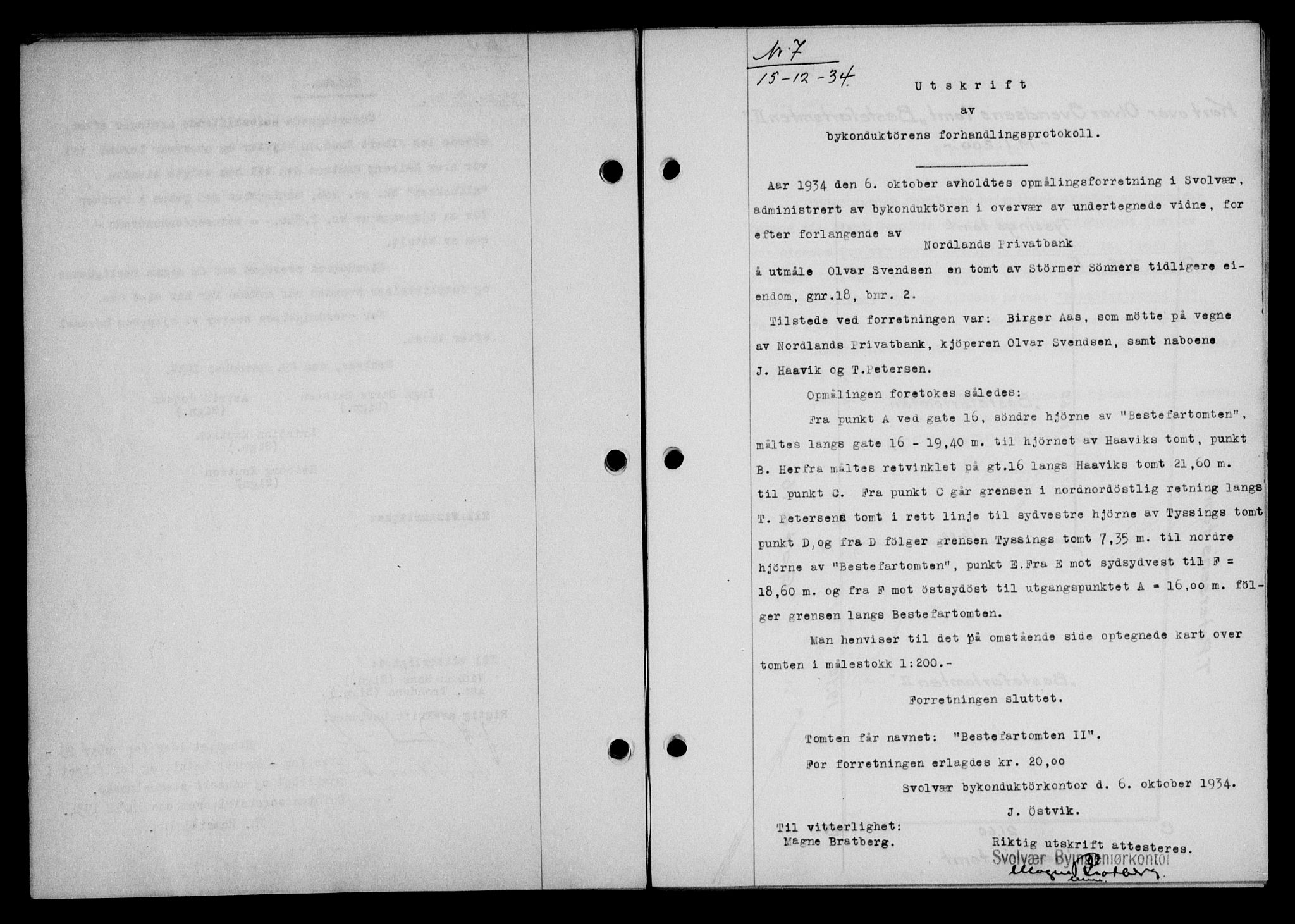 Lofoten sorenskriveri, AV/SAT-A-0017/1/2/2C/L0030b: Mortgage book no. 30b, 1934-1934, Deed date: 15.12.1934