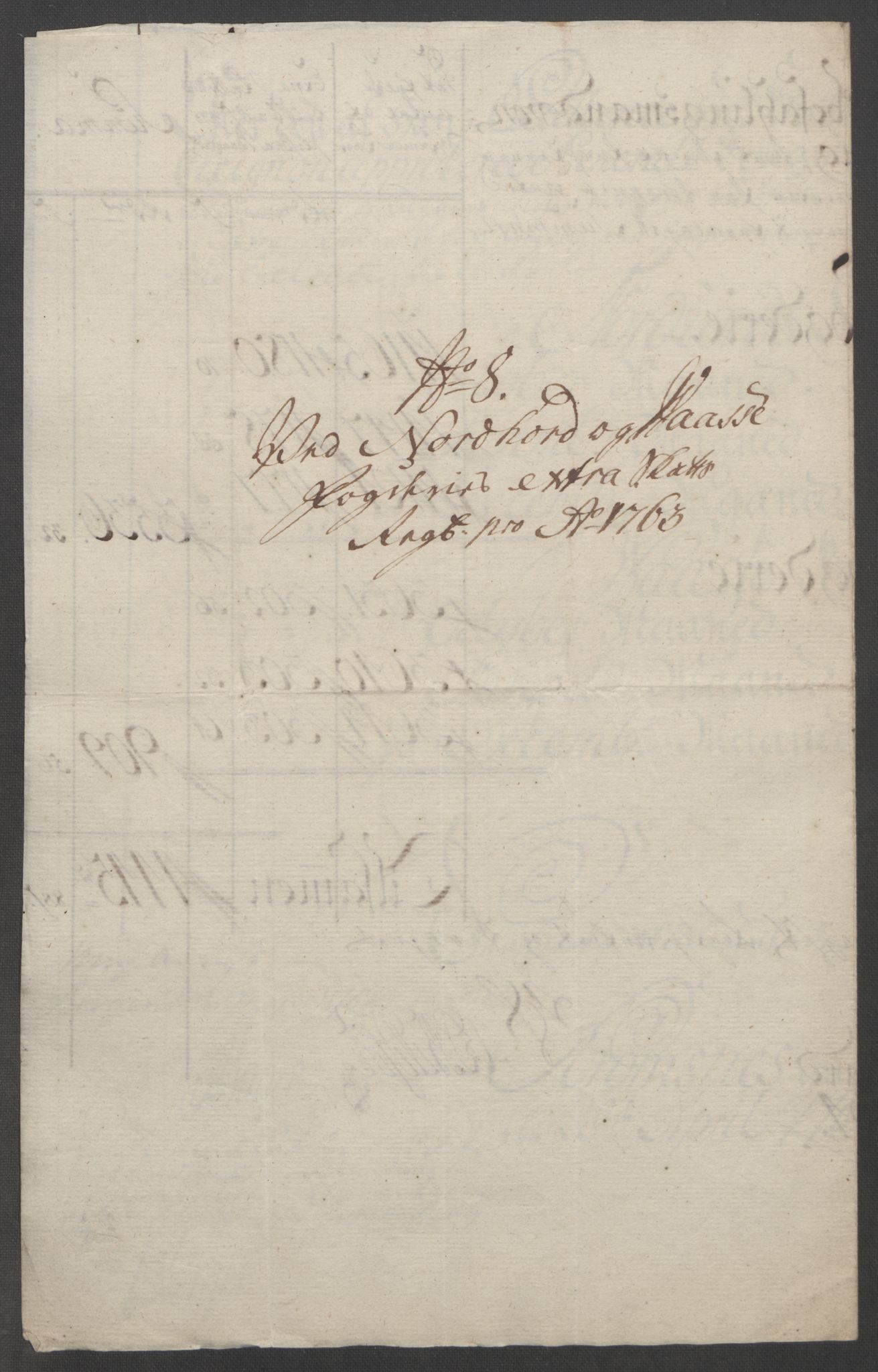 Rentekammeret inntil 1814, Reviderte regnskaper, Fogderegnskap, RA/EA-4092/R51/L3303: Ekstraskatten Nordhordland og Voss, 1762-1772, p. 50