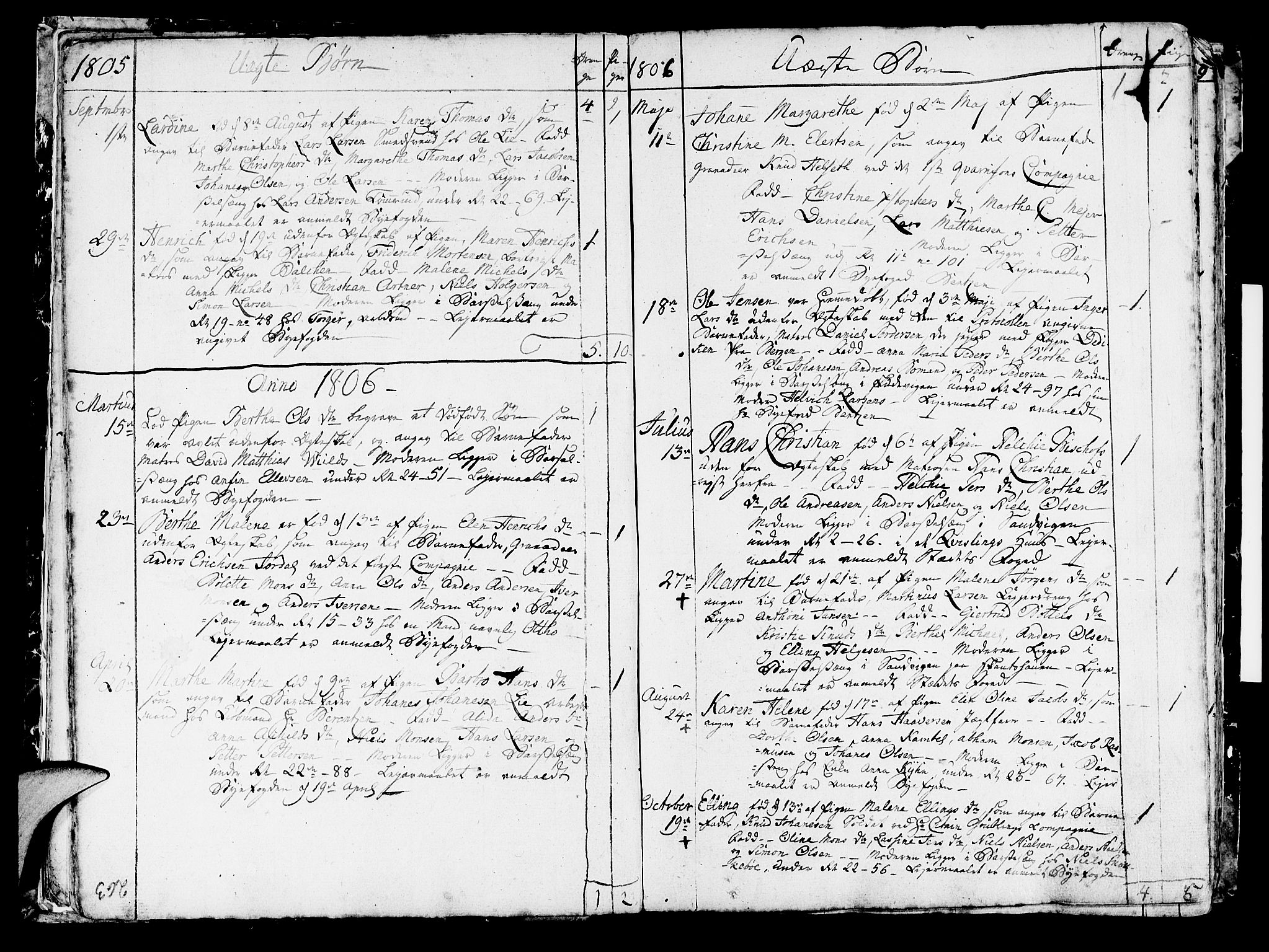 Korskirken sokneprestembete, SAB/A-76101/H/Haa/L0006: Parish register (official) no. A 6, 1790-1820, p. 263