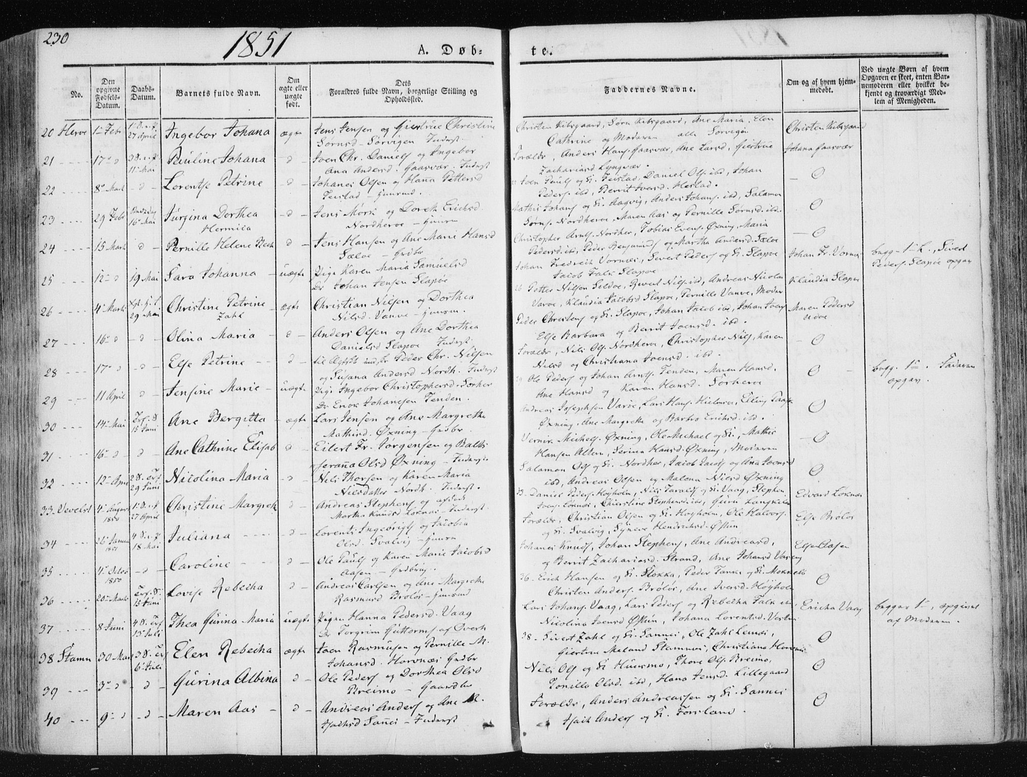 Ministerialprotokoller, klokkerbøker og fødselsregistre - Nordland, AV/SAT-A-1459/830/L0446: Parish register (official) no. 830A10, 1831-1865, p. 230