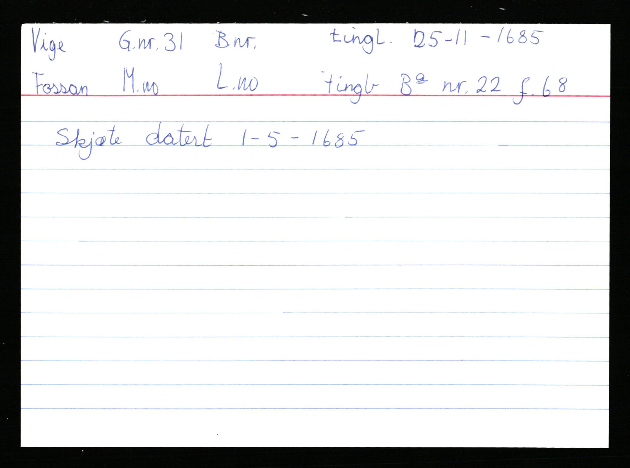 Statsarkivet i Stavanger, AV/SAST-A-101971/03/Y/Ym/L0066: Åstedskort sortert etter gårdsnavn: Veshovde - Vik, 1600-1950, p. 447