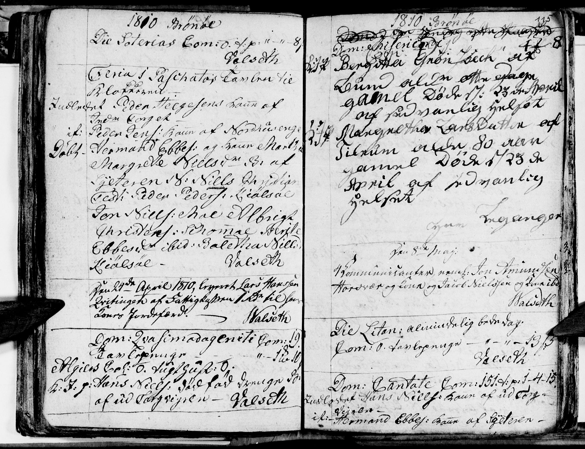 Ministerialprotokoller, klokkerbøker og fødselsregistre - Nordland, AV/SAT-A-1459/813/L0209: Parish register (copy) no. 813C01, 1803-1821, p. 115