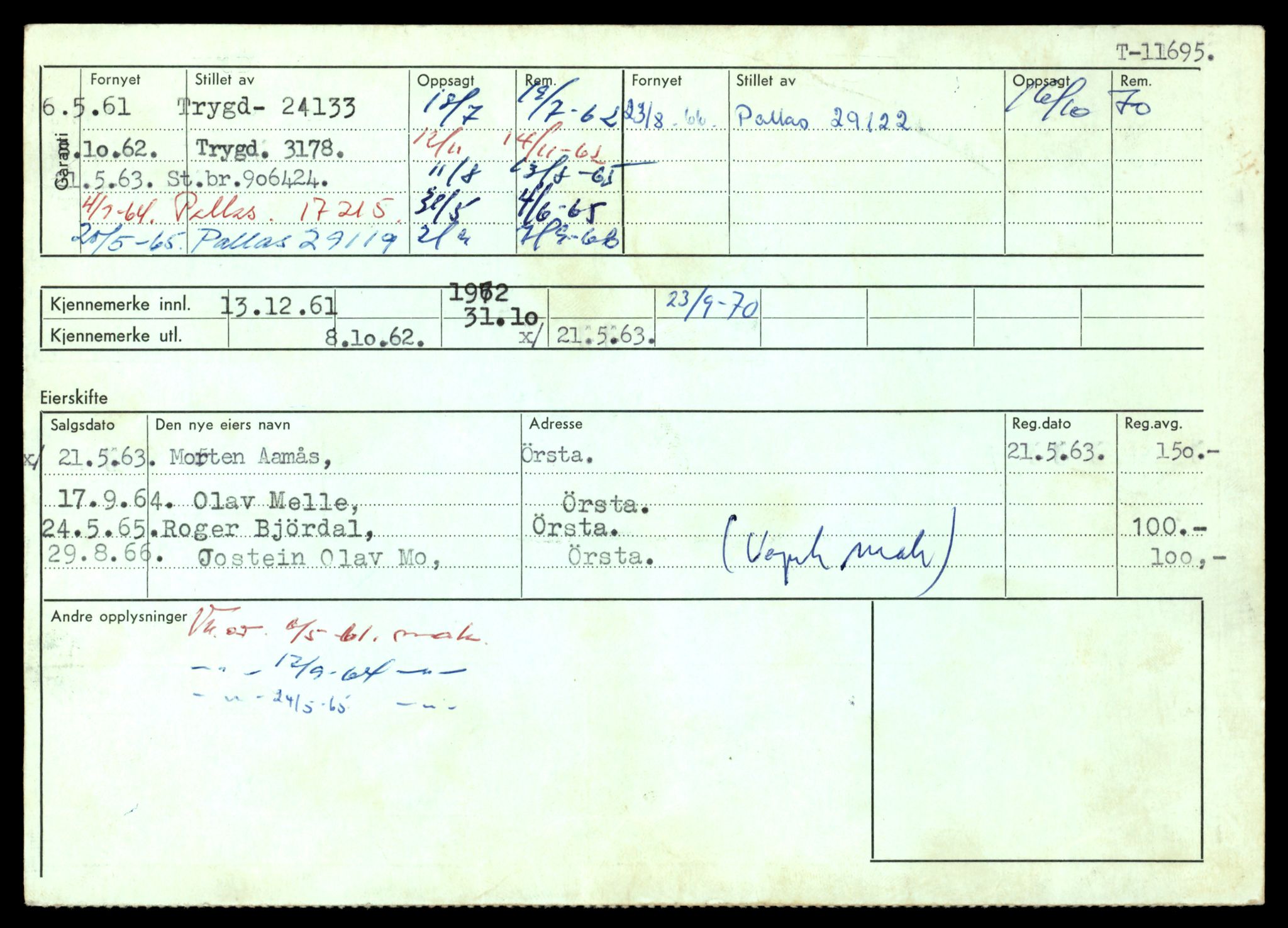 Møre og Romsdal vegkontor - Ålesund trafikkstasjon, SAT/A-4099/F/Fe/L0030: Registreringskort for kjøretøy T 11620 - T 11799, 1927-1998, p. 808