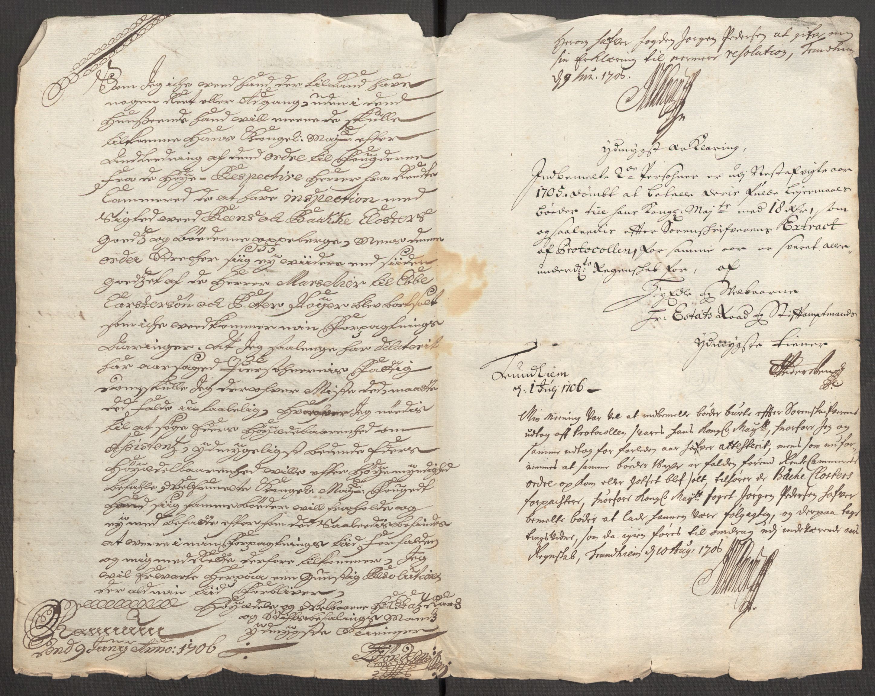 Rentekammeret inntil 1814, Reviderte regnskaper, Fogderegnskap, AV/RA-EA-4092/R60/L3956: Fogderegnskap Orkdal og Gauldal, 1706, p. 382