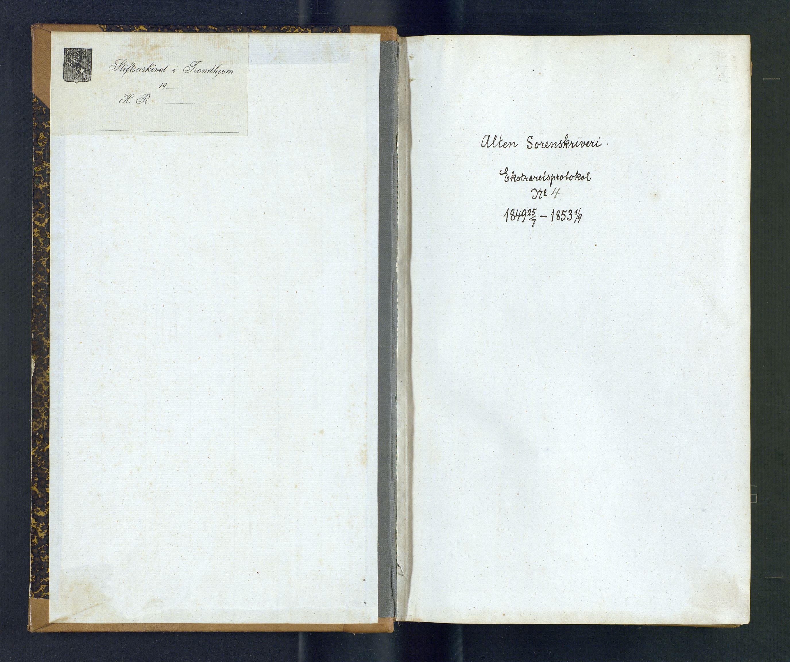 Alta fogderi/sorenskriveri, AV/SATØ-SATØ-5/1/J/Jb/L0170: Ekstrarettsprotokoll, 1849-1853