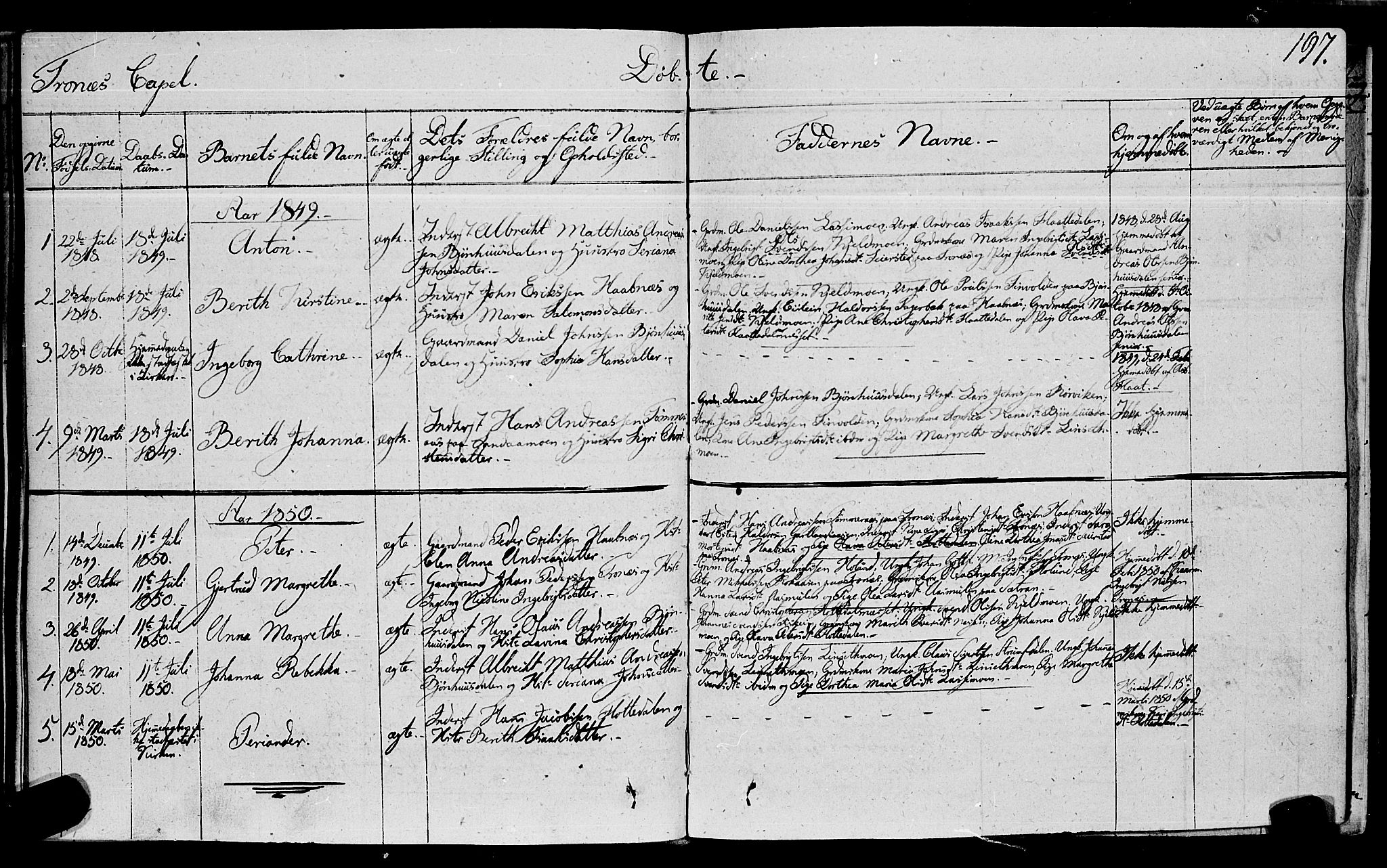 Ministerialprotokoller, klokkerbøker og fødselsregistre - Nord-Trøndelag, SAT/A-1458/762/L0538: Parish register (official) no. 762A02 /2, 1833-1879, p. 197