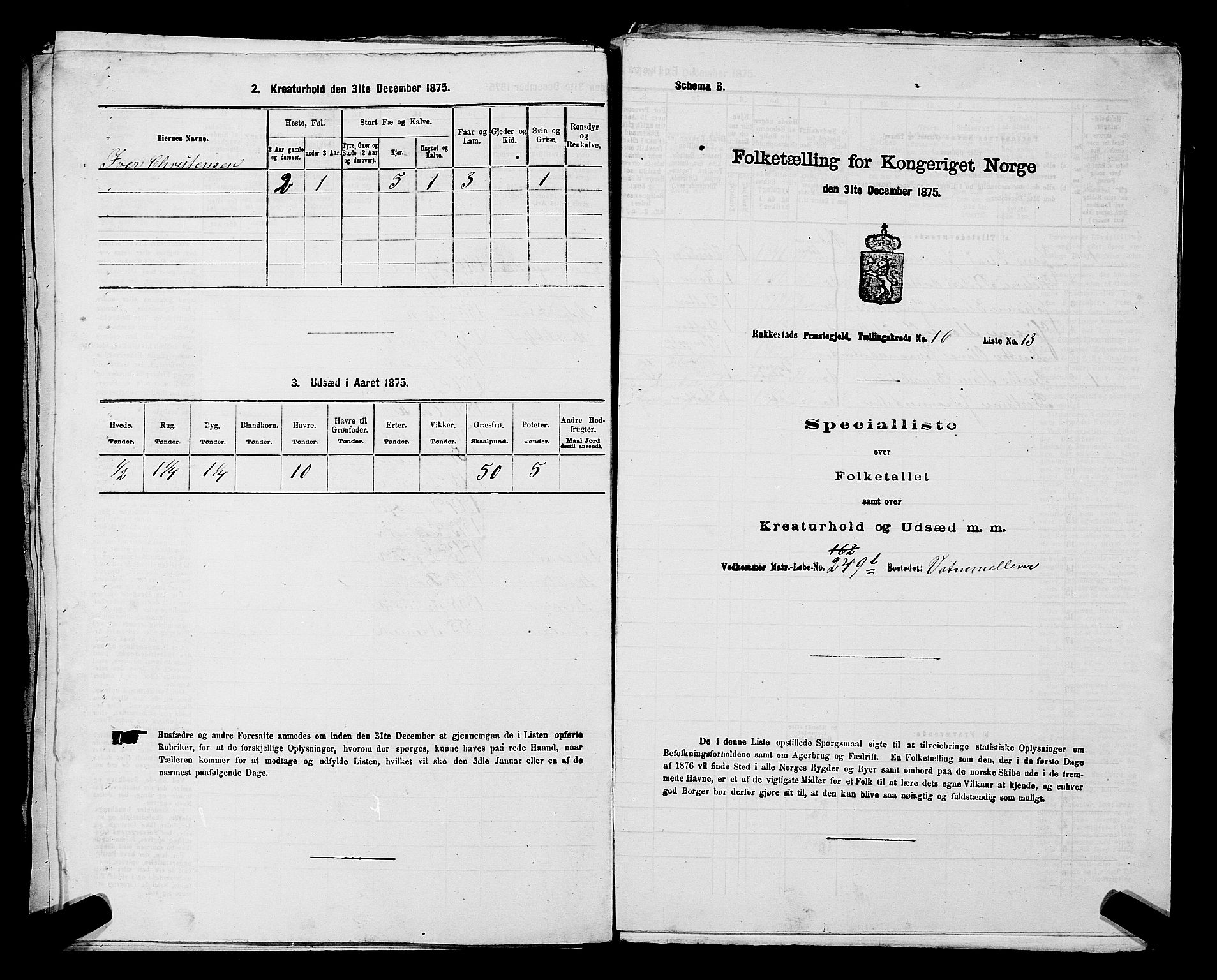 RA, 1875 census for 0128P Rakkestad, 1875, p. 1834