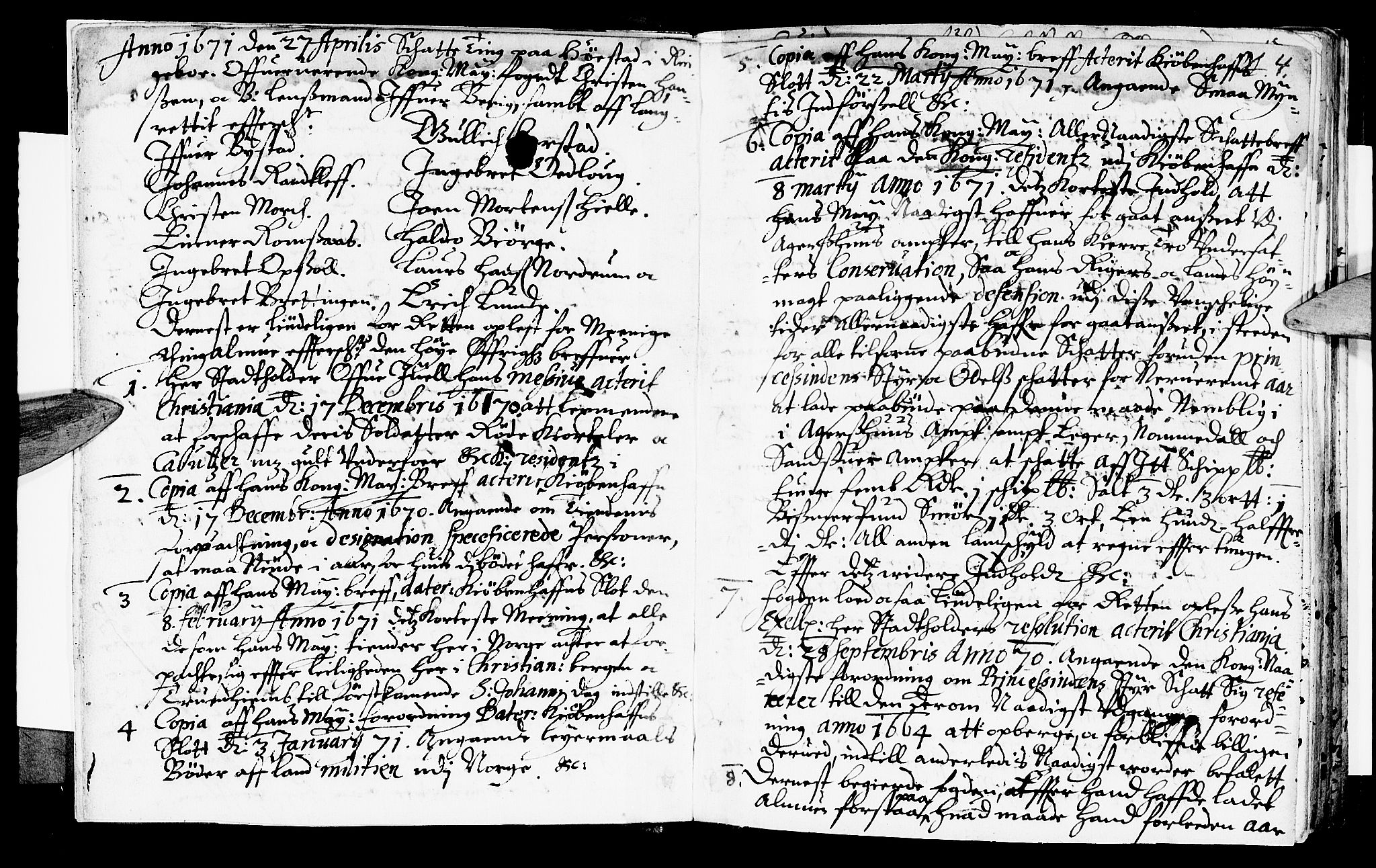 Sorenskriverier i Gudbrandsdalen, SAH/TING-036/G/Gb/Gbb/L0008: Tingbok - Sør-Gudbrandsdal, 1671, p. 3b-4a