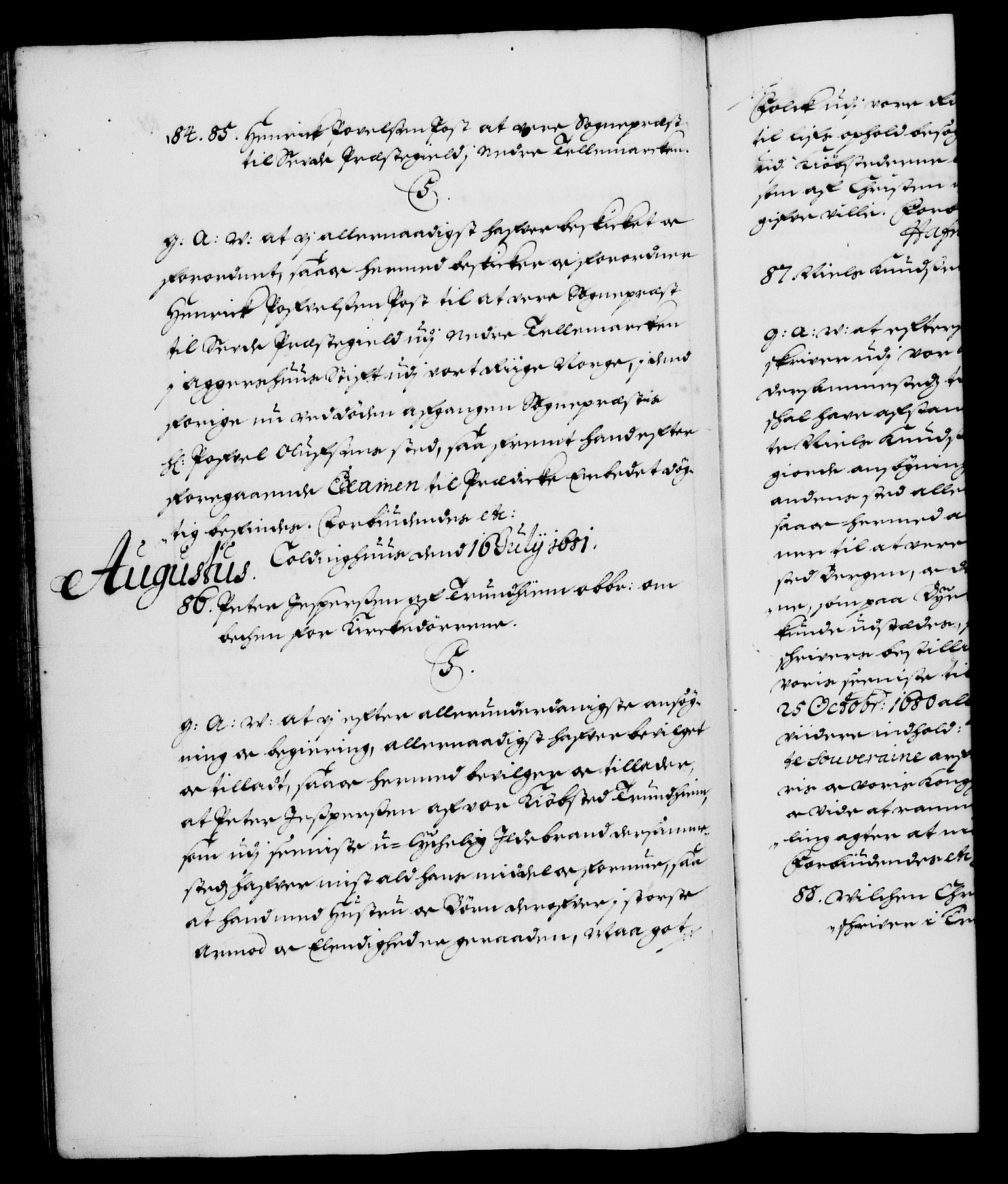 Danske Kanselli 1572-1799, RA/EA-3023/F/Fc/Fca/Fcaa/L0013: Norske registre (mikrofilm), 1681-1684, p. 61b