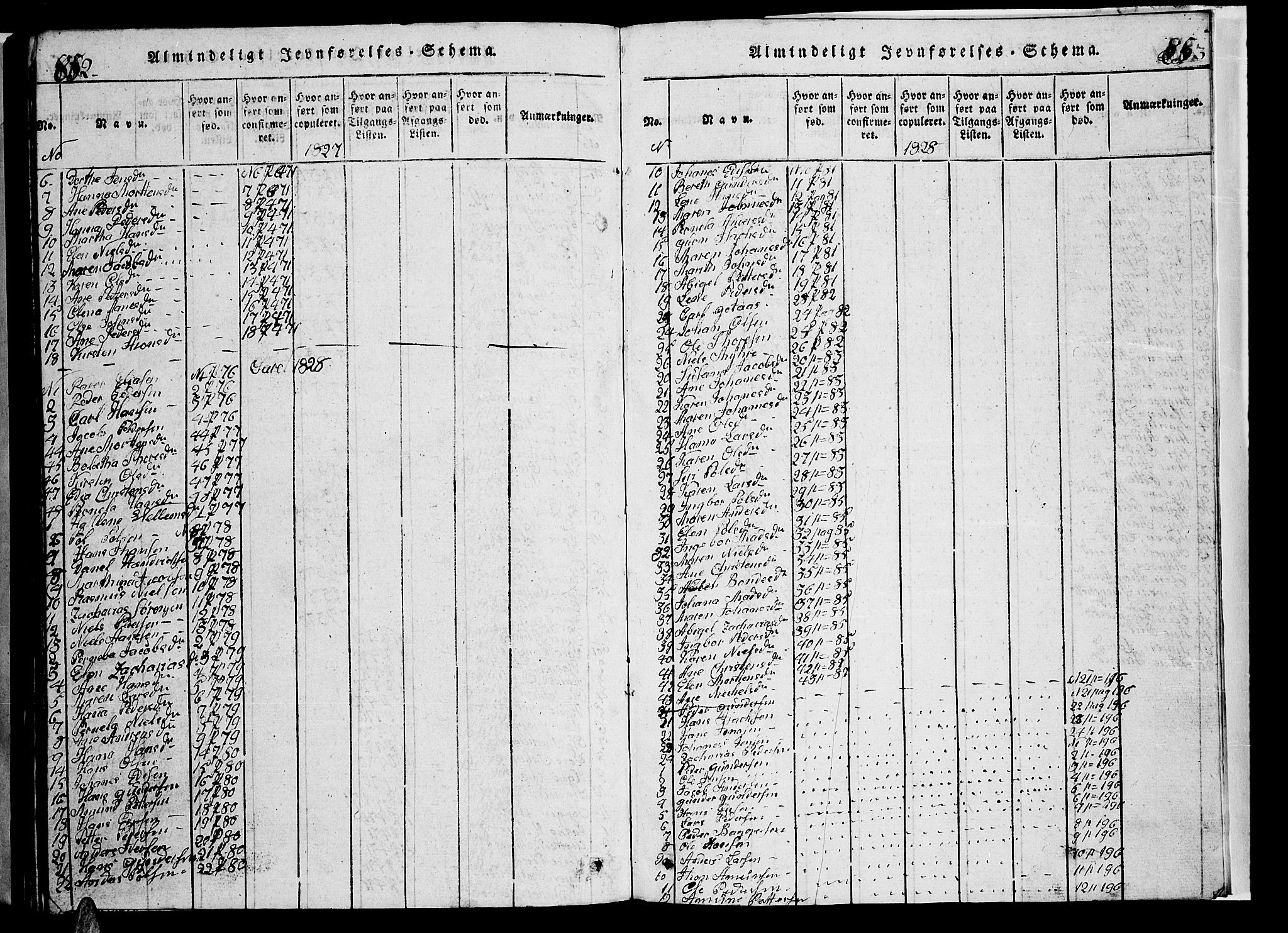 Ministerialprotokoller, klokkerbøker og fødselsregistre - Nordland, AV/SAT-A-1459/853/L0773: Parish register (copy) no. 853C01, 1821-1859, p. 852-853