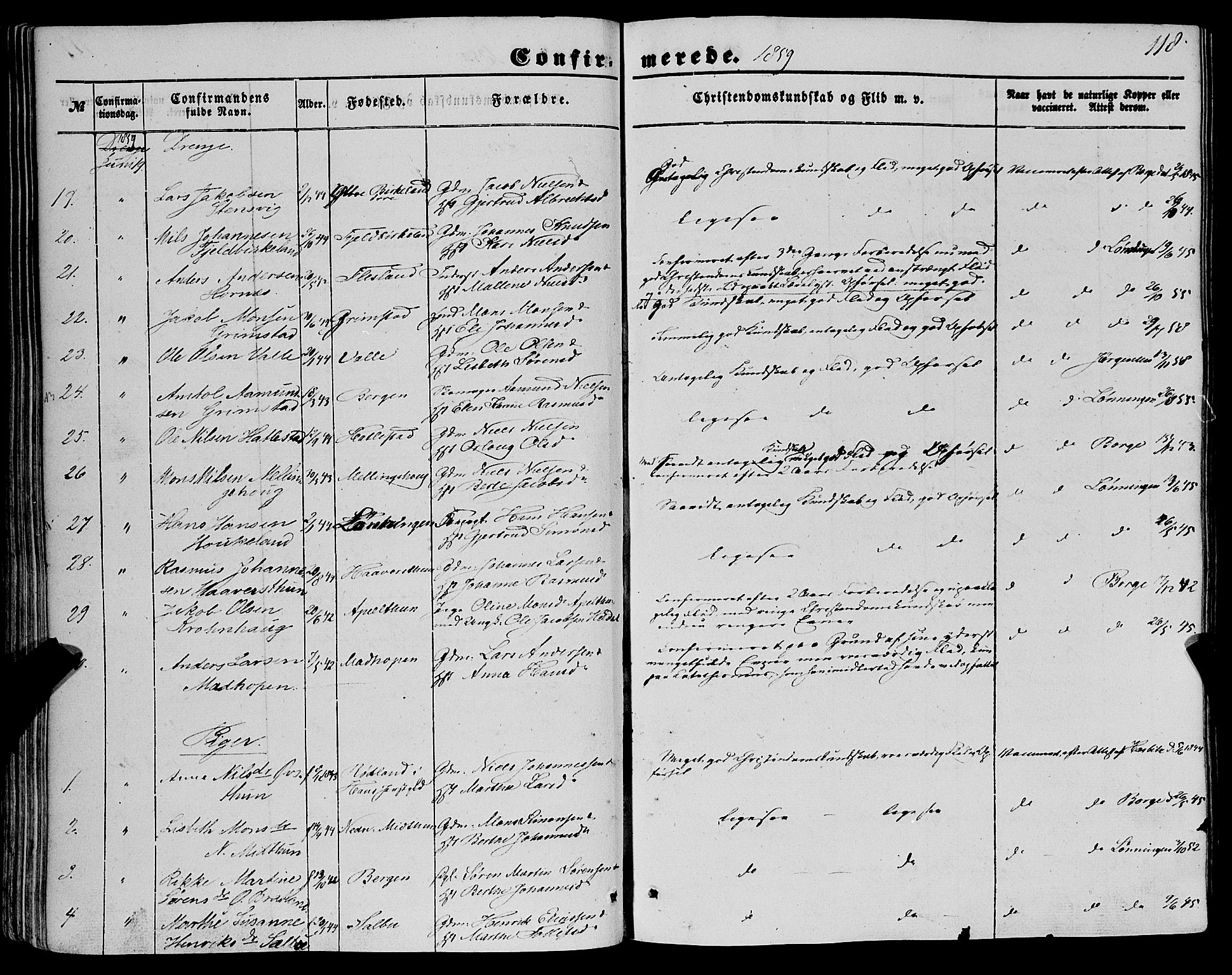 Fana Sokneprestembete, SAB/A-75101/H/Haa/Haaa/L0011: Parish register (official) no. A 11, 1851-1862, p. 118