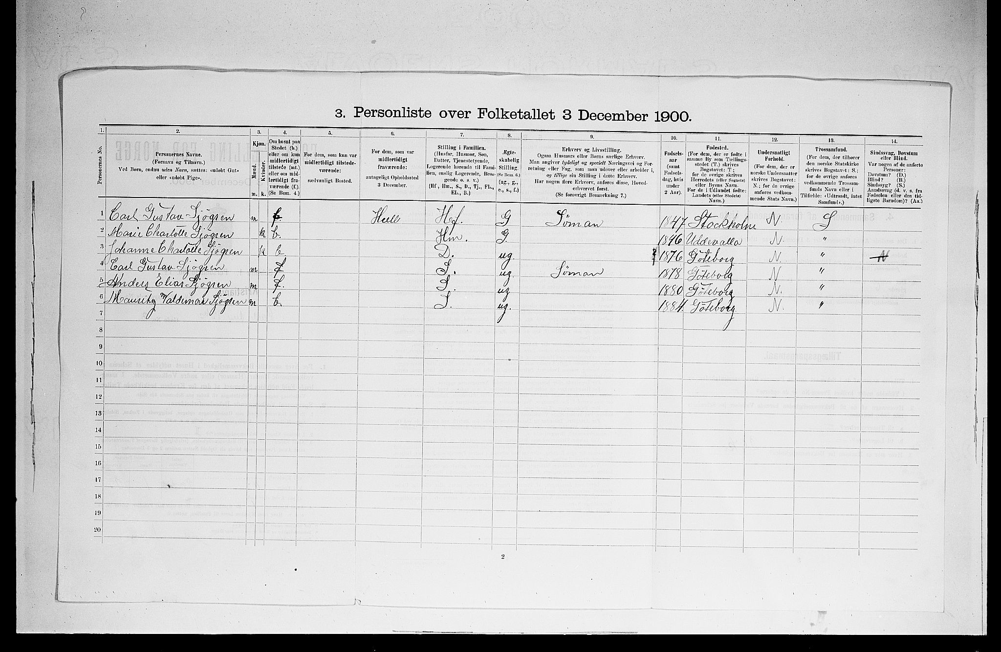 SAO, 1900 census for Kristiania, 1900, p. 10932