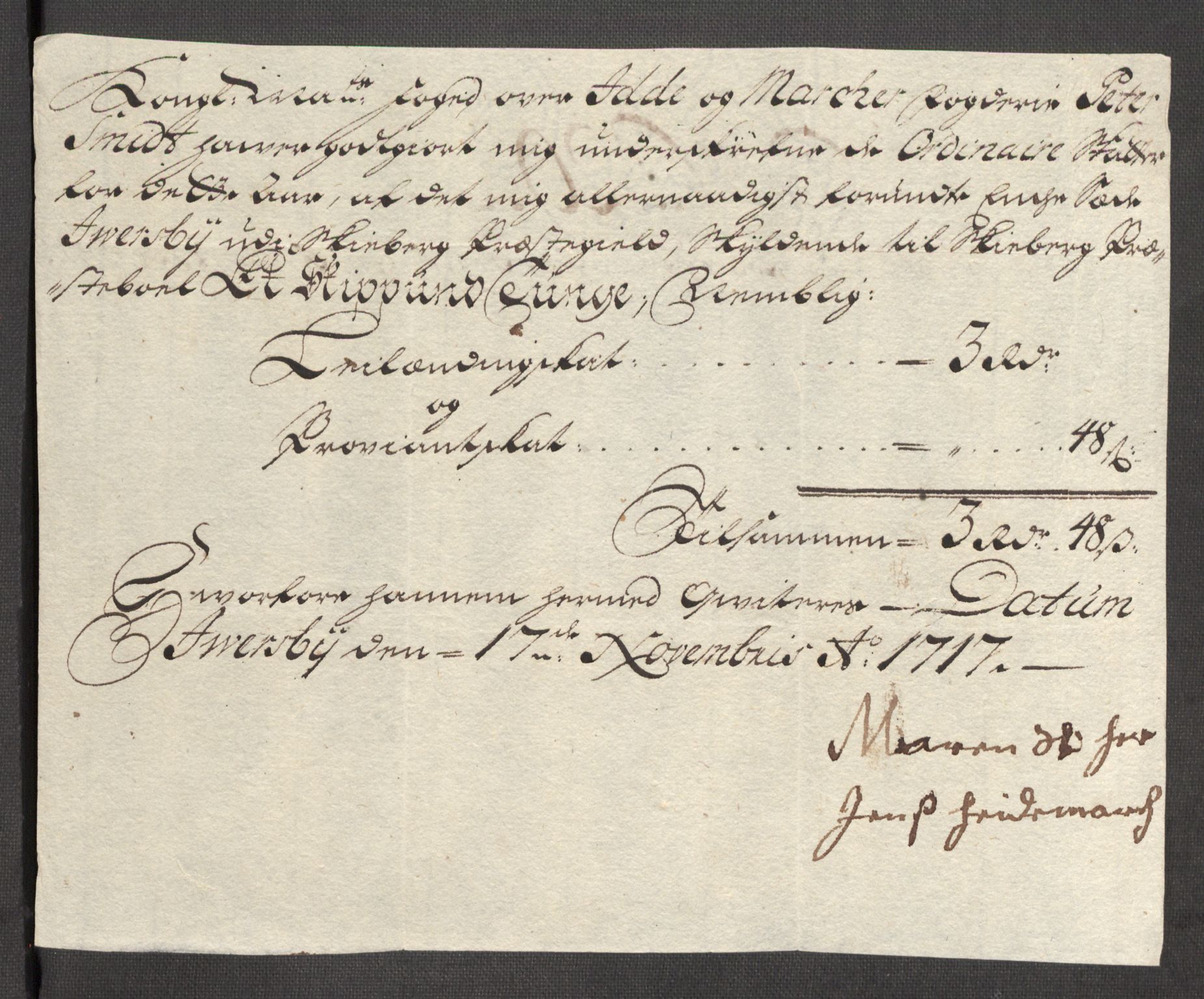 Rentekammeret inntil 1814, Reviderte regnskaper, Fogderegnskap, AV/RA-EA-4092/R01/L0024: Fogderegnskap Idd og Marker, 1717-1718, p. 163