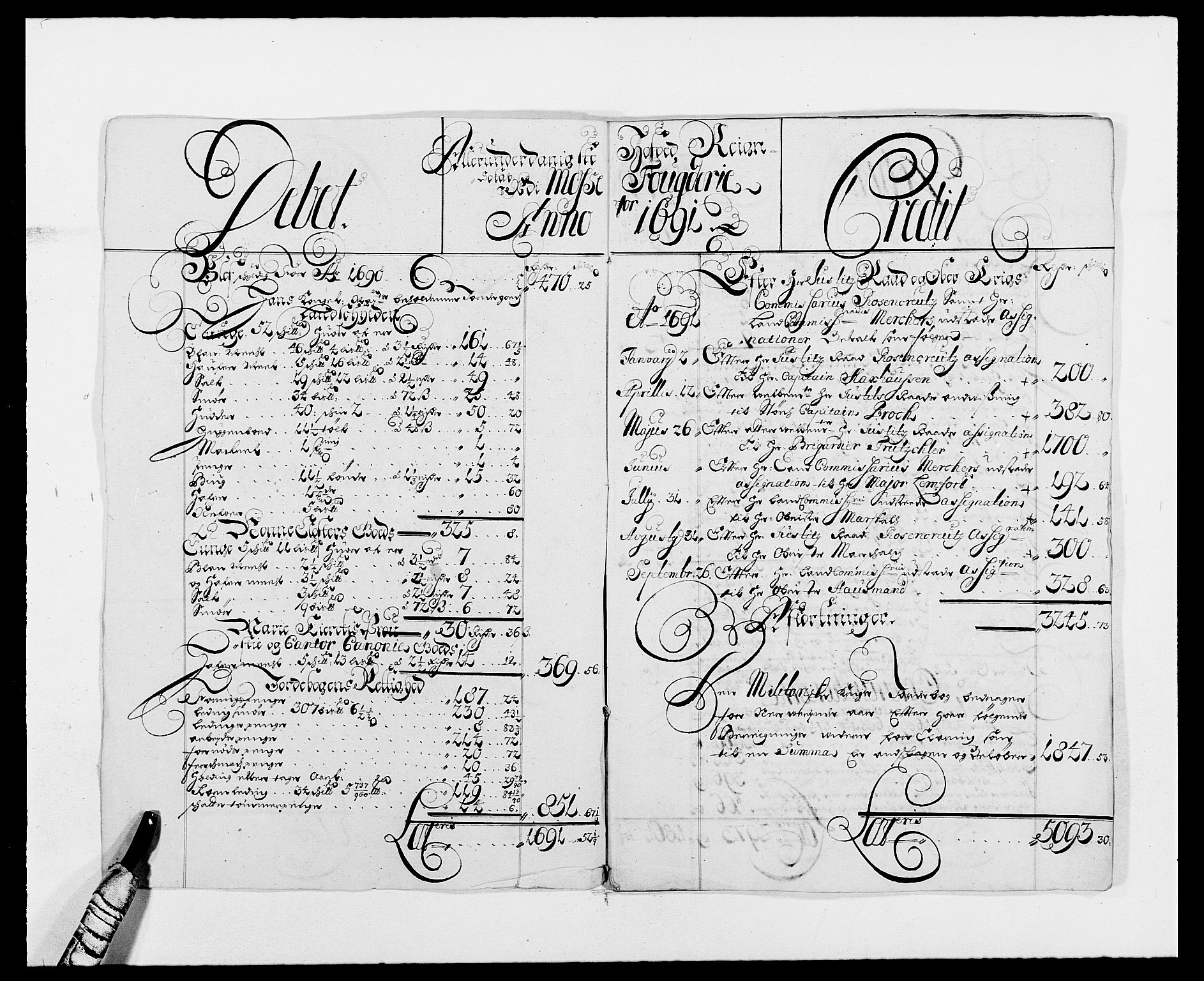 Rentekammeret inntil 1814, Reviderte regnskaper, Fogderegnskap, AV/RA-EA-4092/R02/L0106: Fogderegnskap Moss og Verne kloster, 1688-1691, p. 425